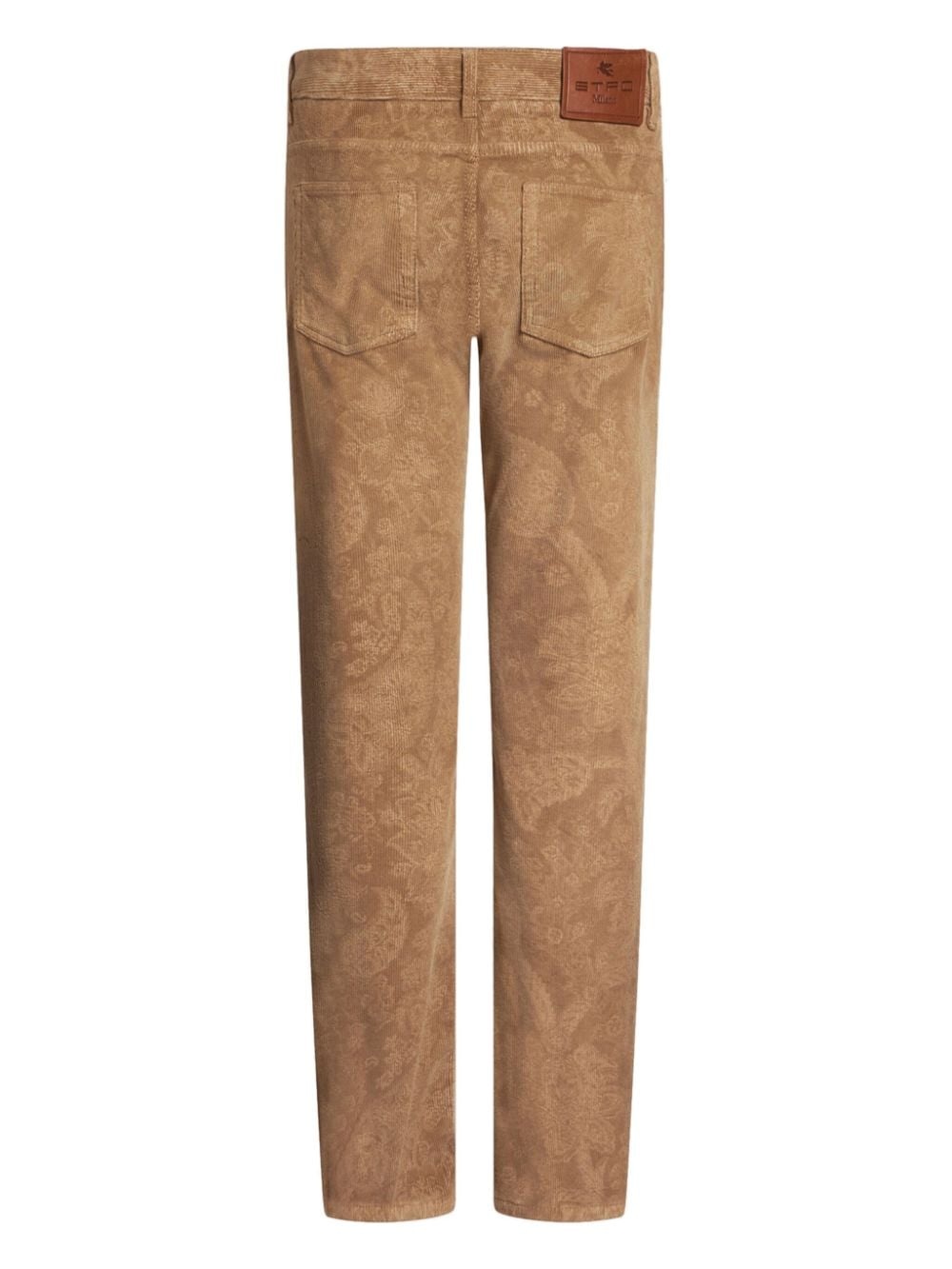 paisley-jacquard slim-cut trousers - 7