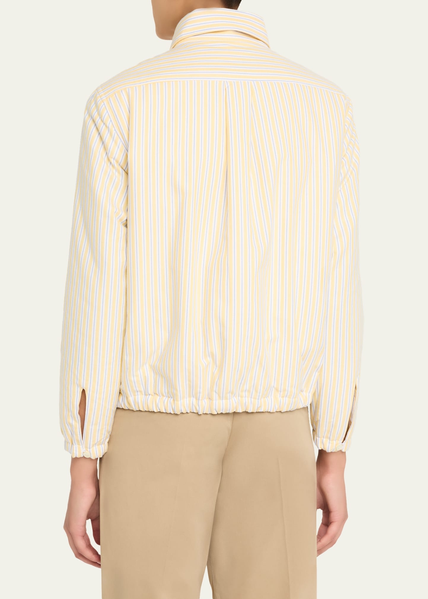 Striped Bomber Jacket - 3