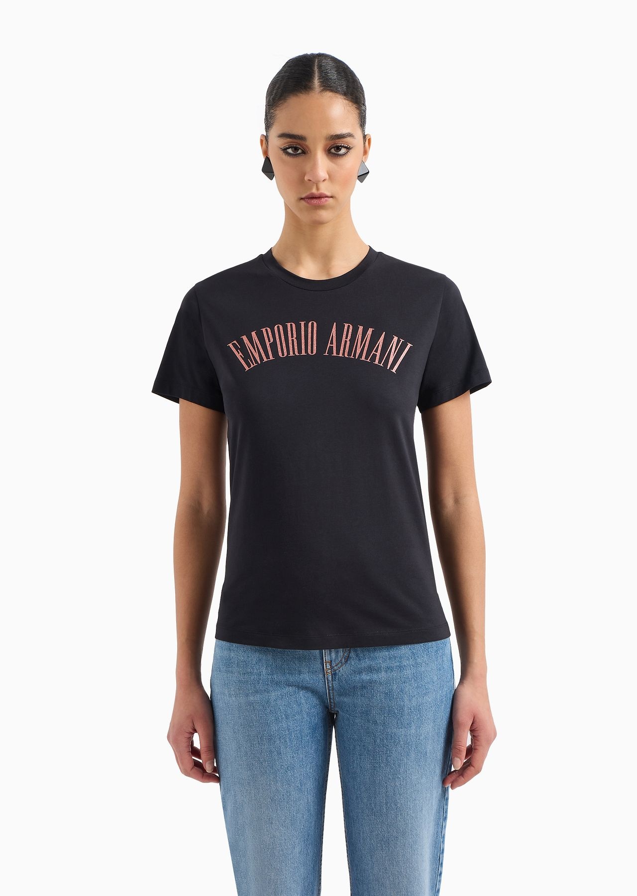 ASV organic jersey T-shirt with glitter logo - 2