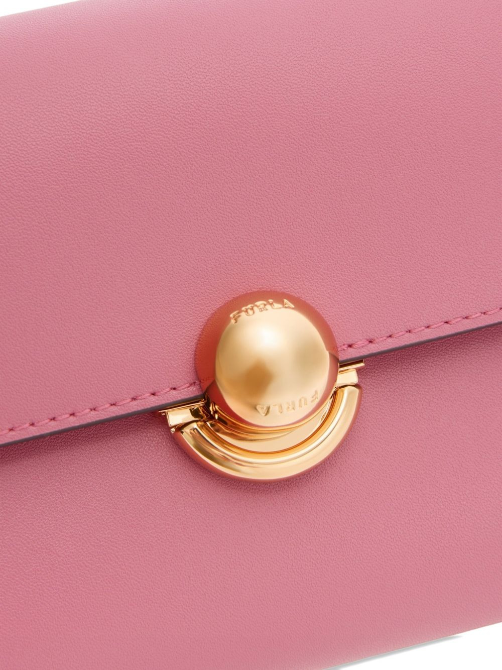 ball-clasp leather mini bag - 5