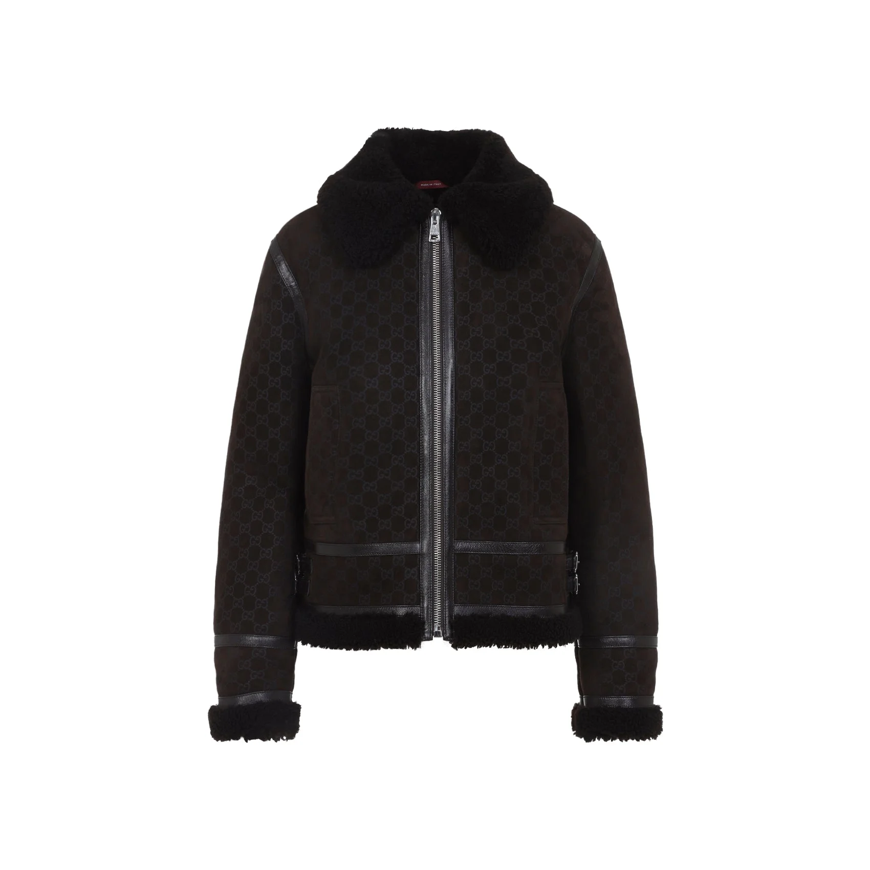 Guggi Gg Shearling Jacket Women - 1