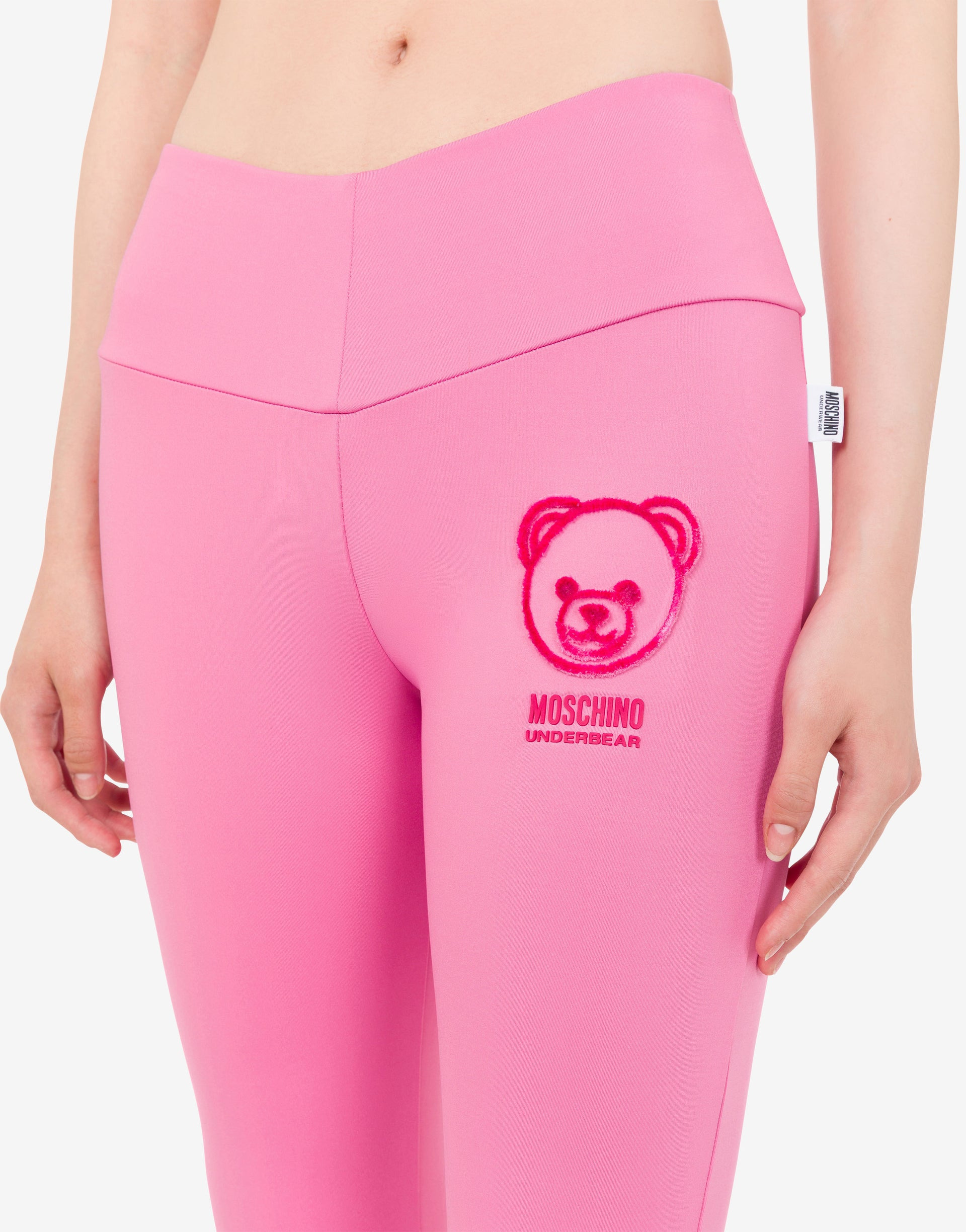 MOSCHINO TEDDY BEAR TECHNICAL FABRIC LEGGINGS - 3