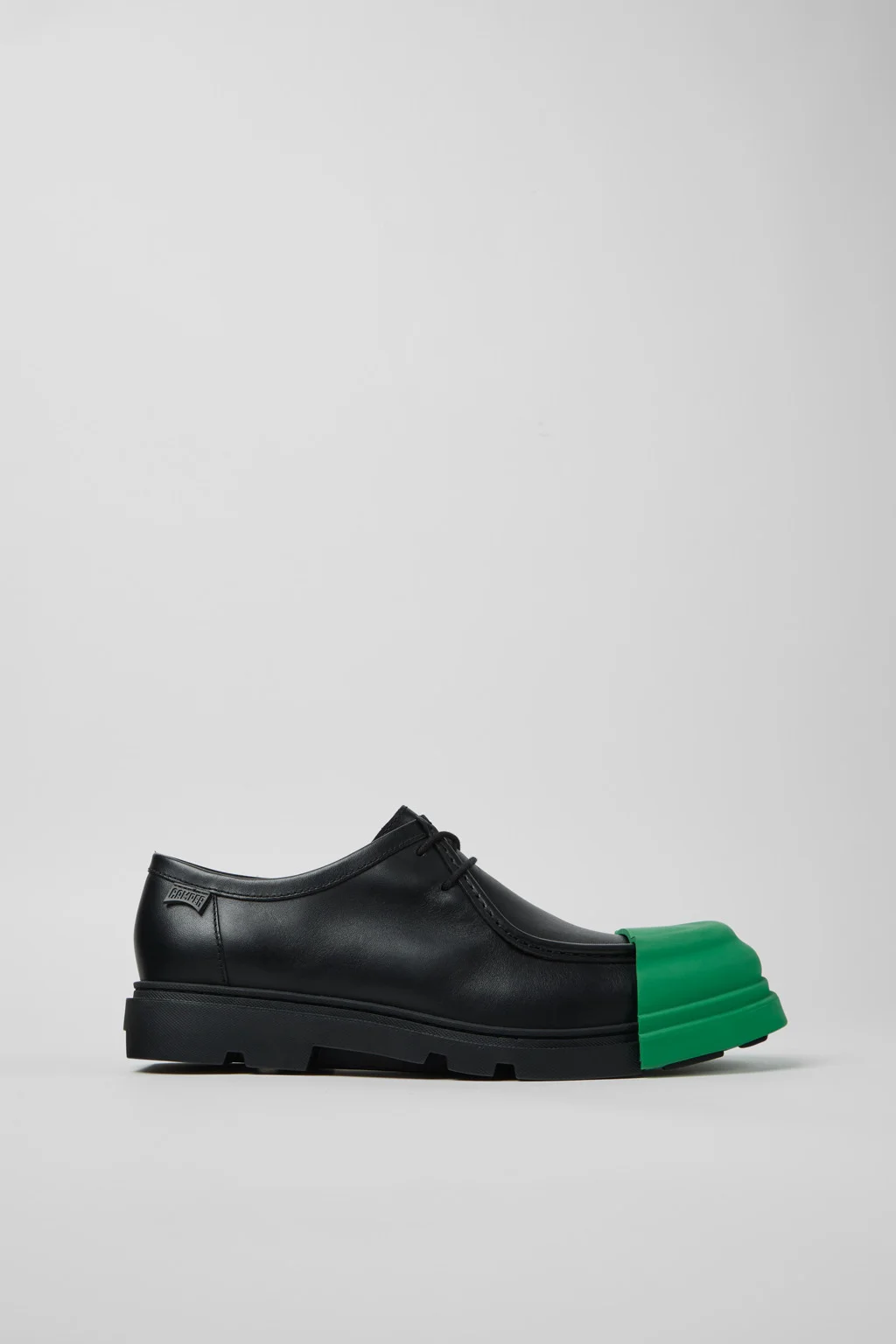 Junction Black Leather Shoes for Men. - 1