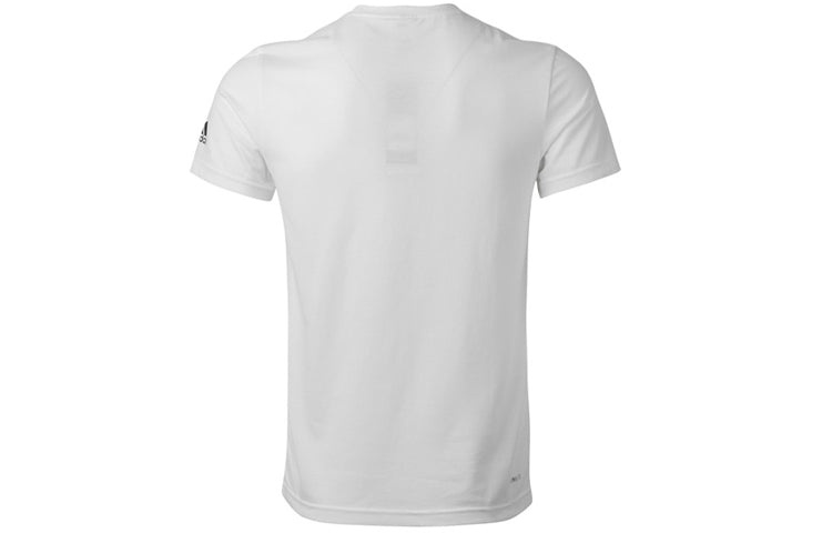 Men's adidas Basketball Sports White T-Shirt DU6714 - 2