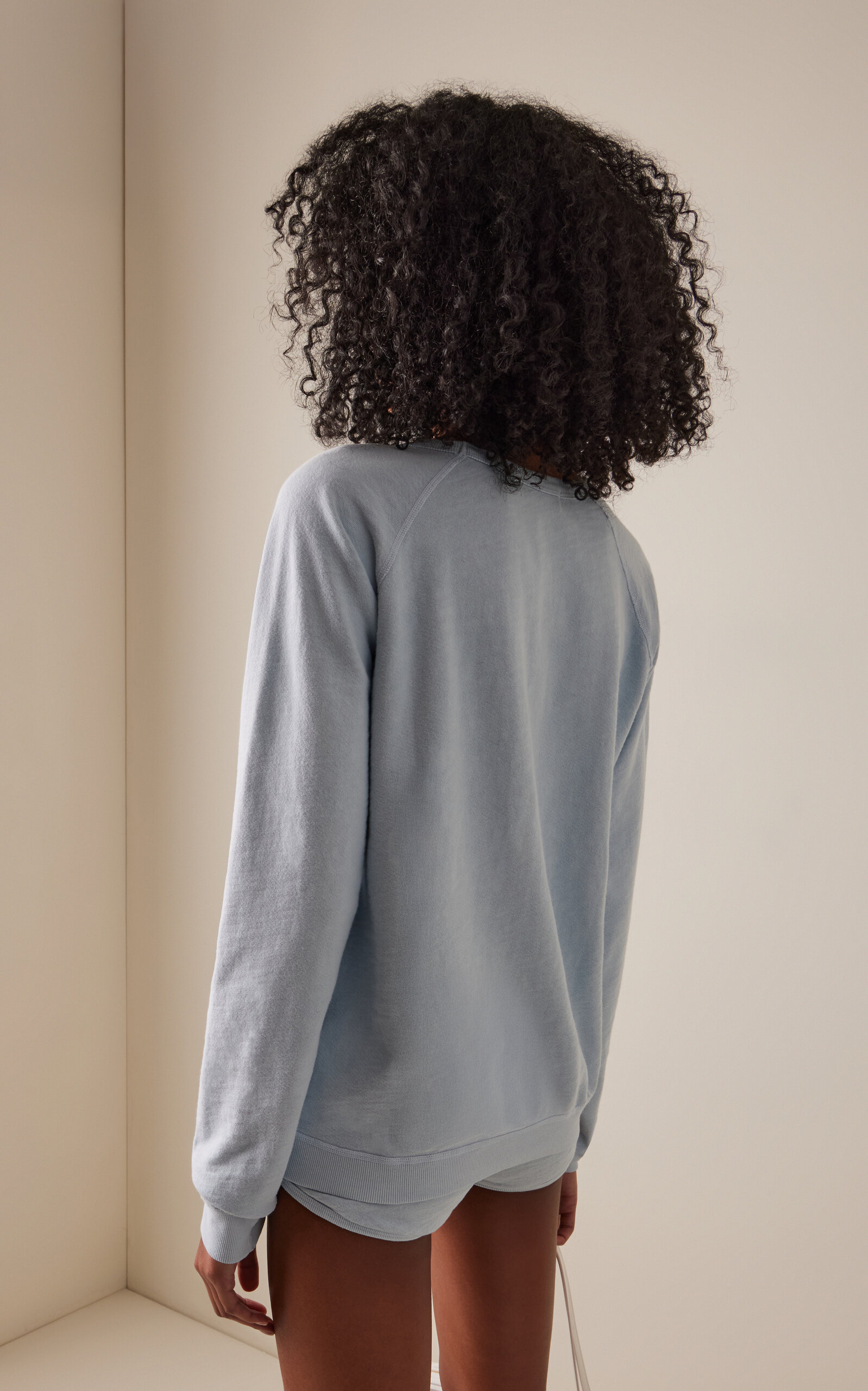 Sonny Oversized Cotton Sweatshirt light blue - 4