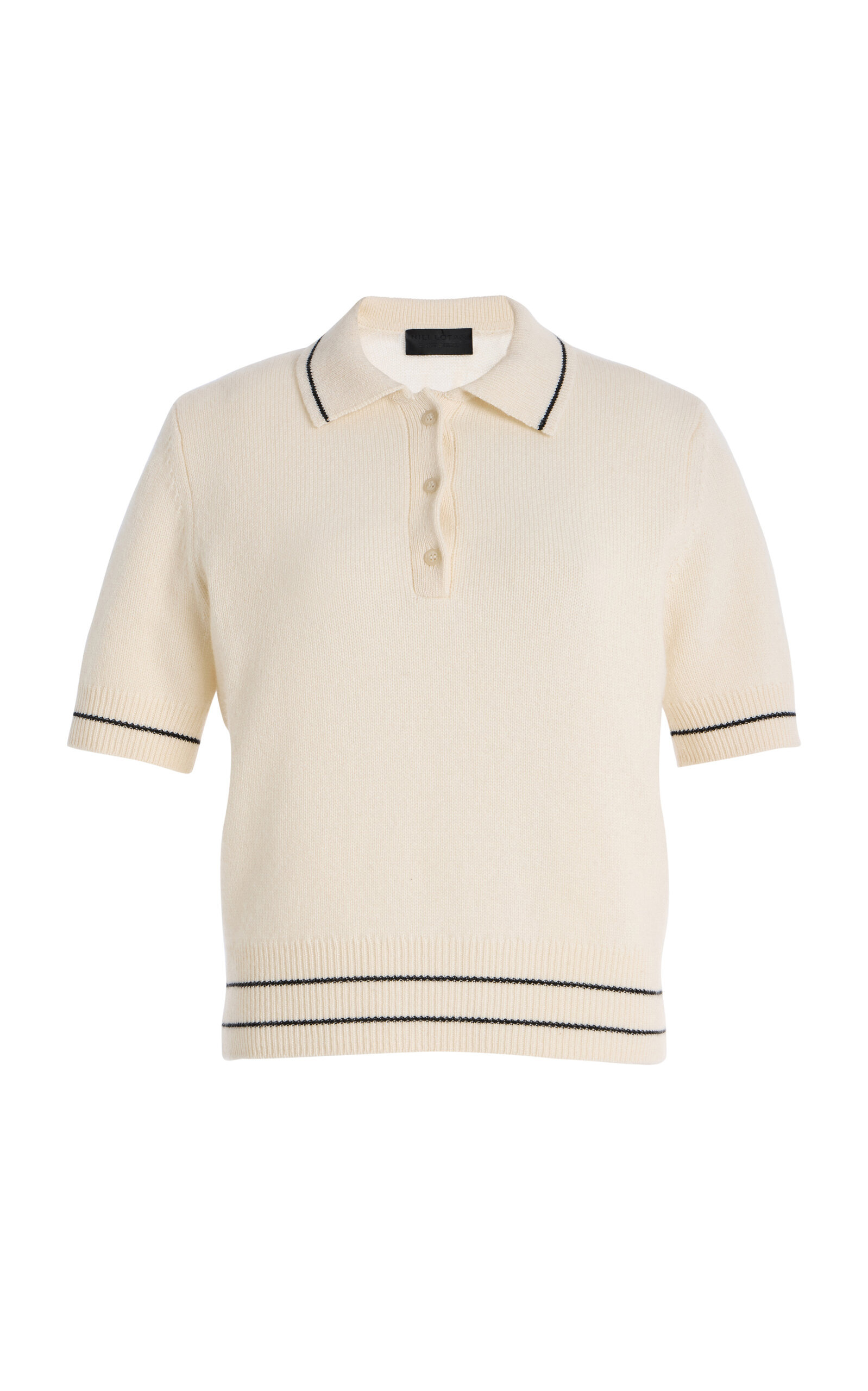 Carline Cashmere Polo Sweater ivory - 1