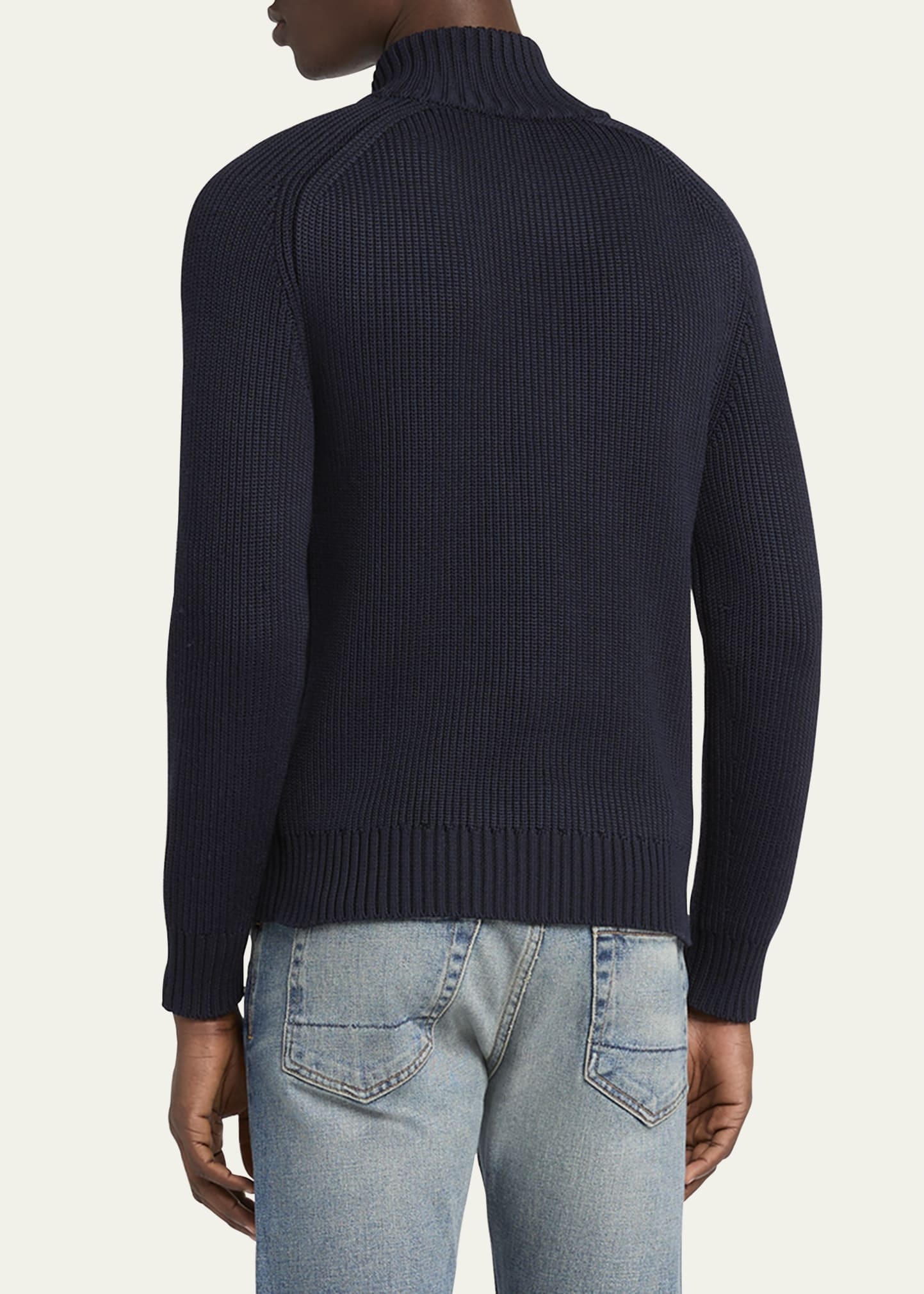 Men's Ribbed Full-Zip Sweater - 3