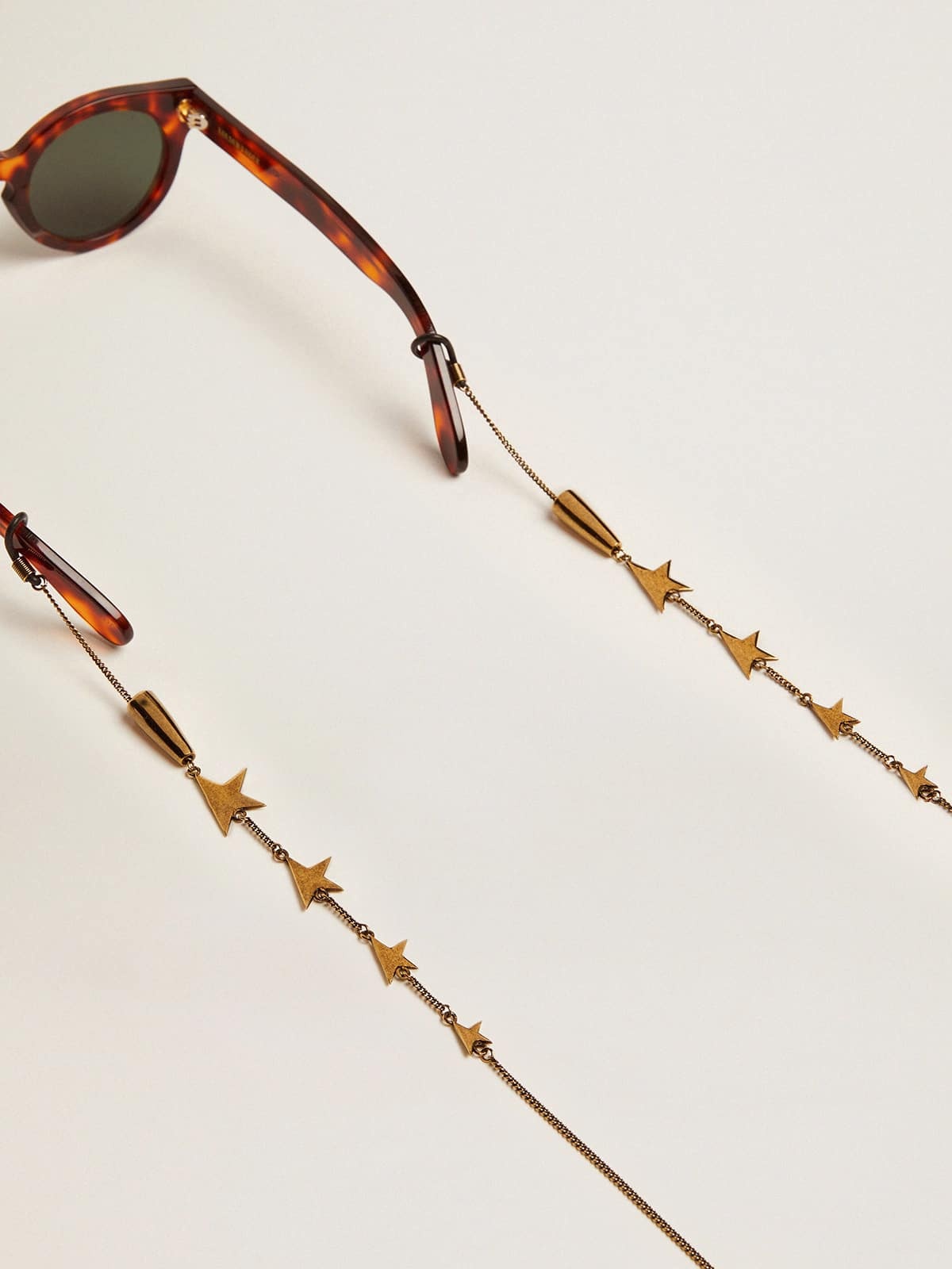 Glasses chain in antique gold color - 2