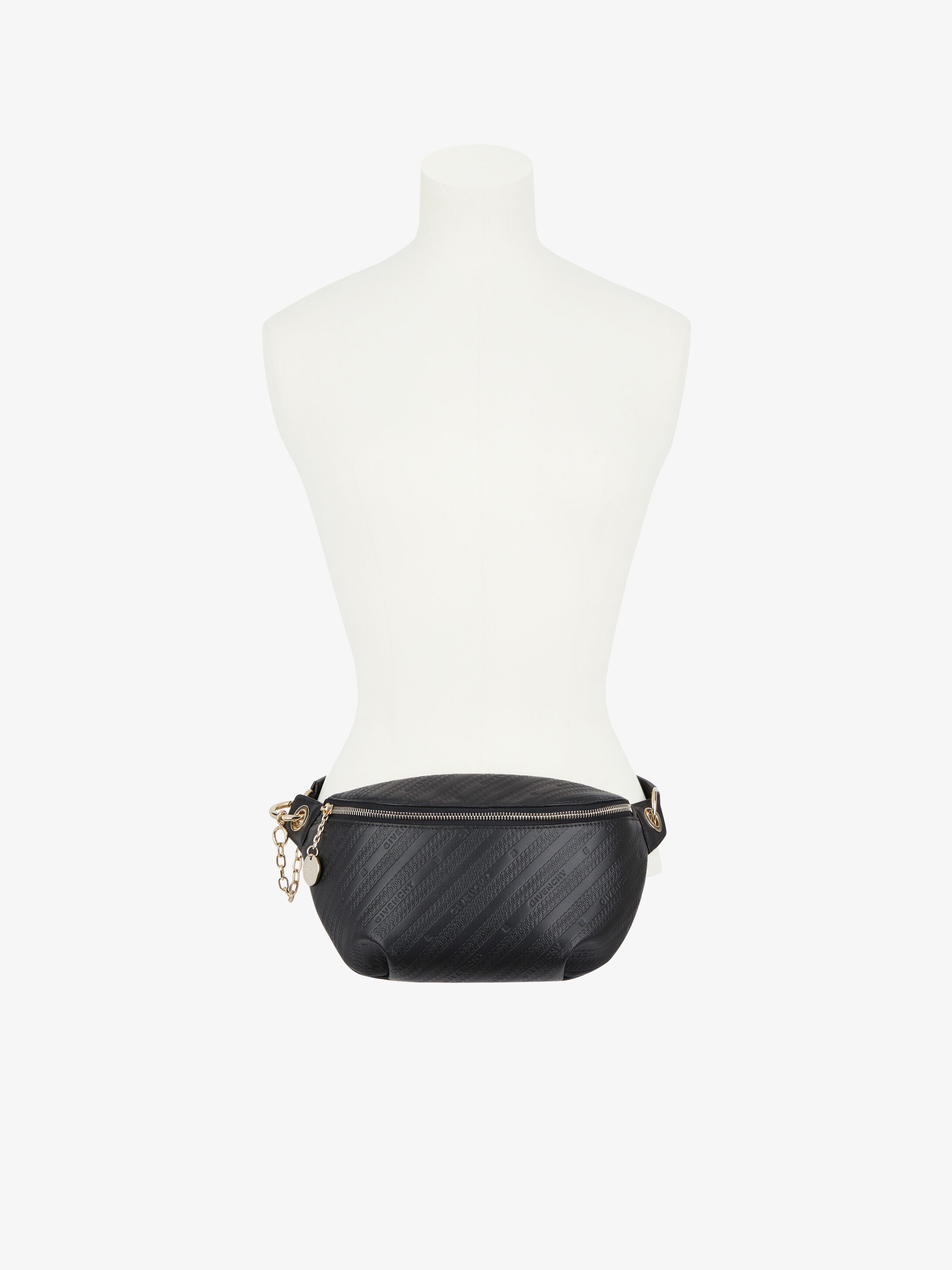 BOND bum bag in GIVENCHY chain embossed leather - 8