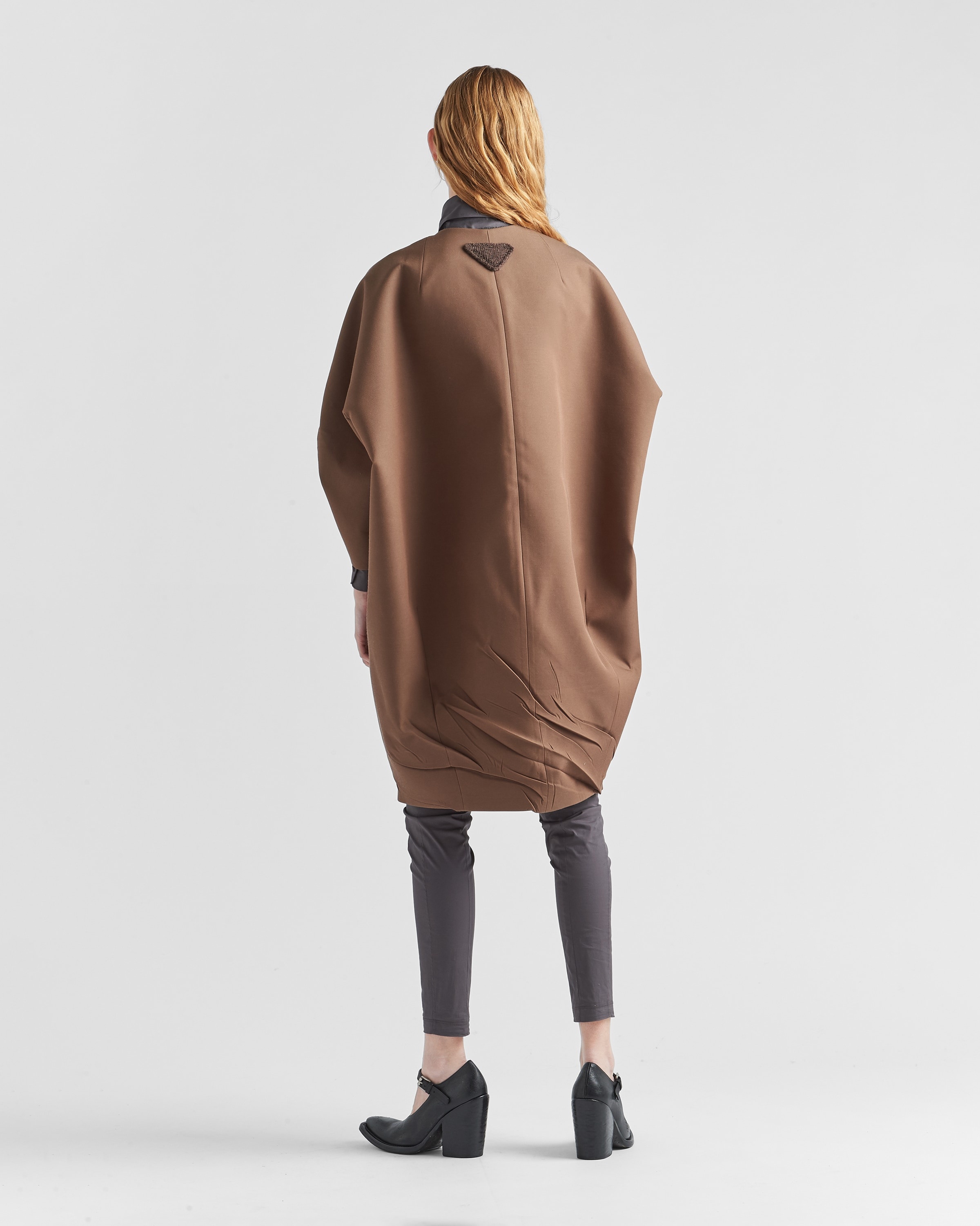 Single-breasted gabardine coat - 5