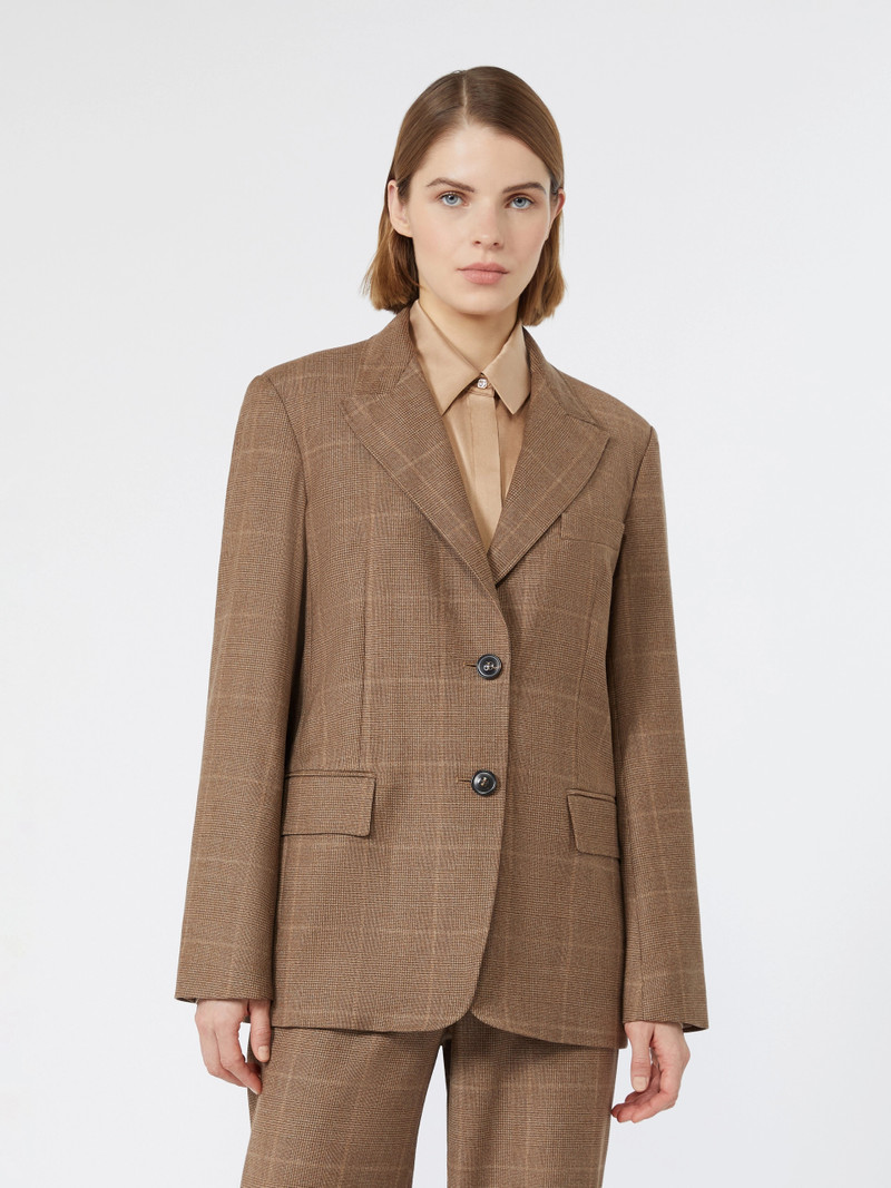 QUAGGA Wool flannel blazer - CAMEL 6