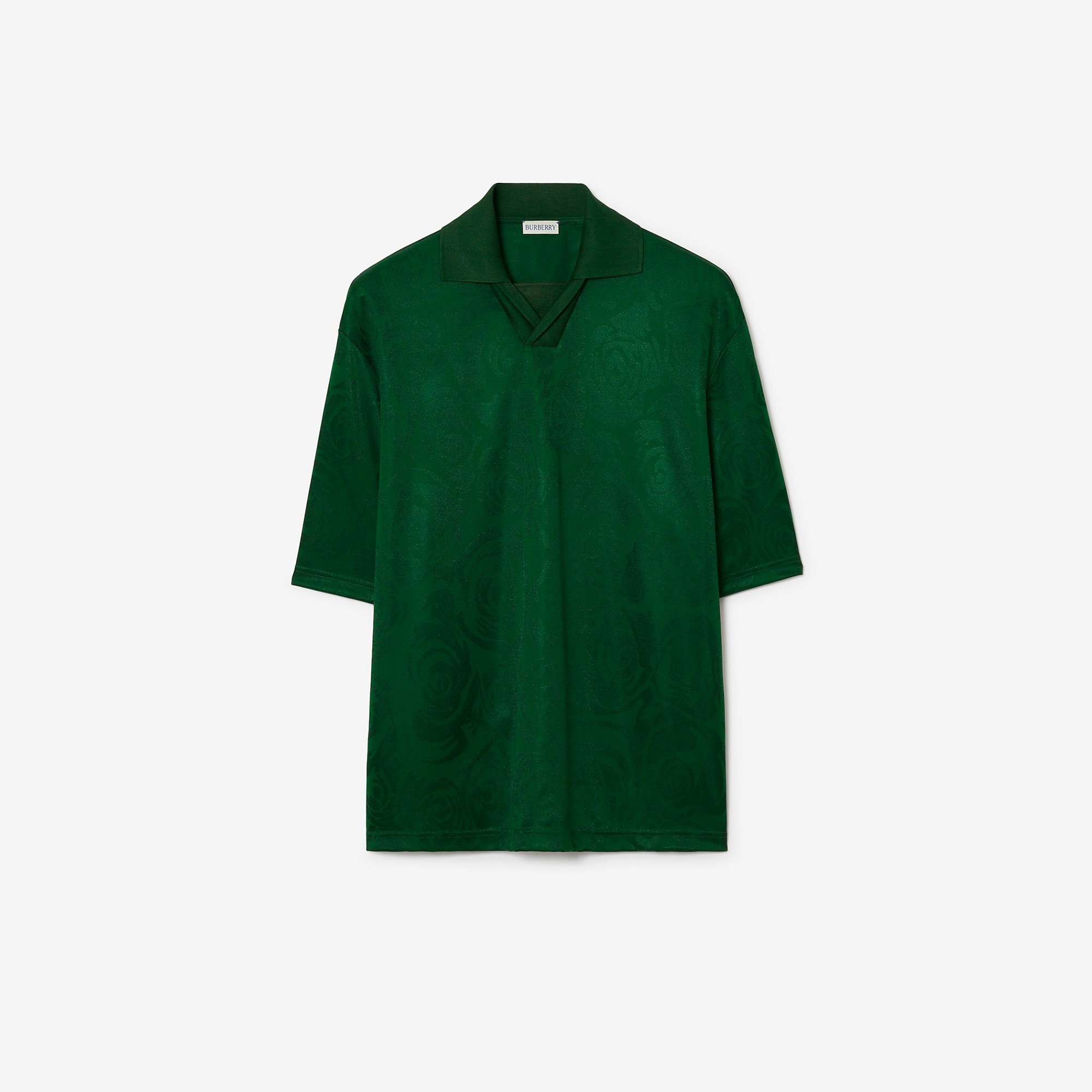 Rose Jacquard Polo Shirt - 1