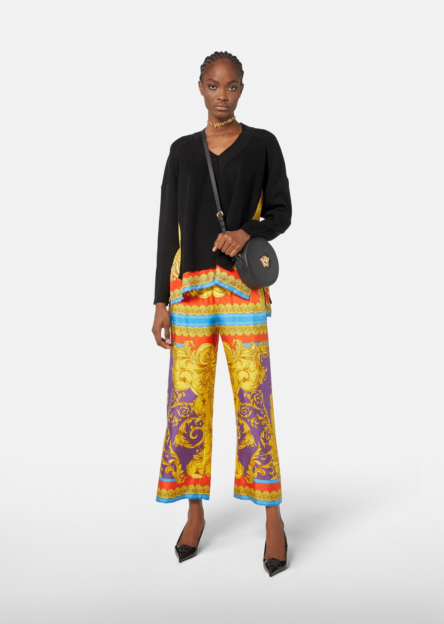 Barocco Goddess Foulard Sweater - 4