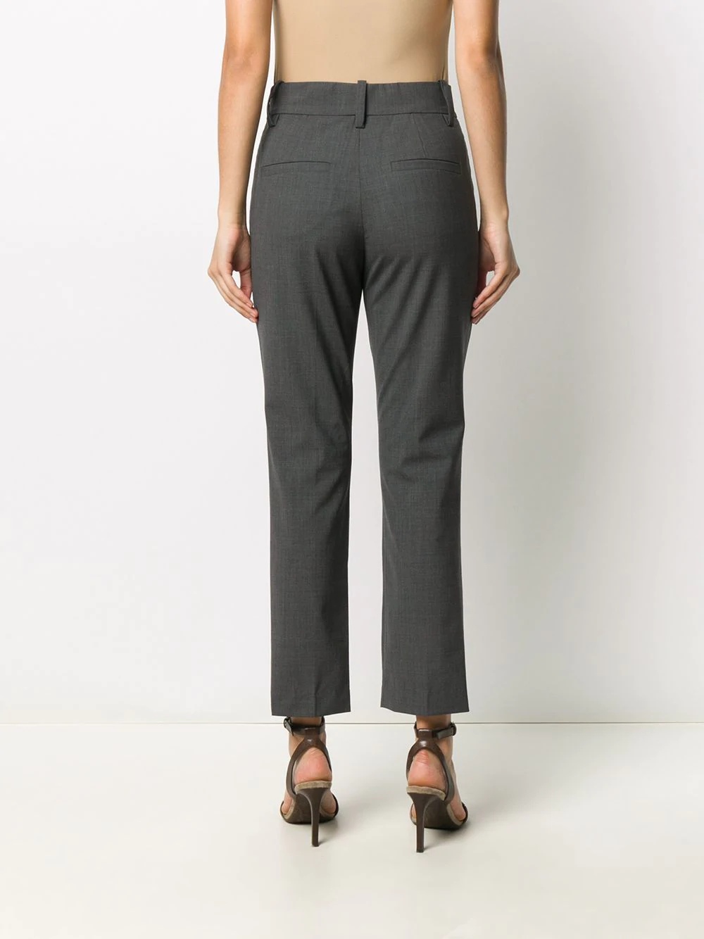 straight-leg tailored trousers - 4