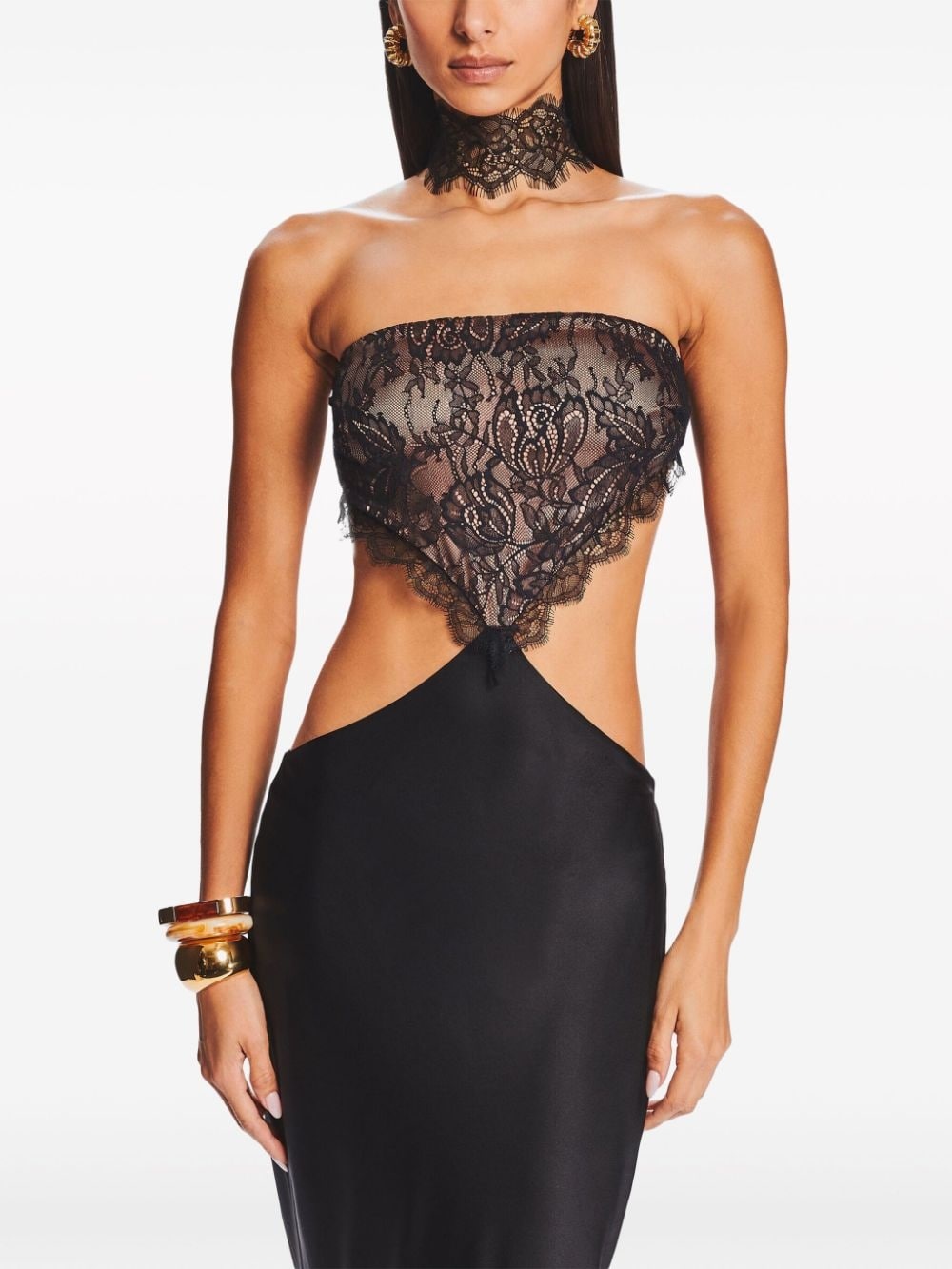 Lucie lace cut-out gown - 5