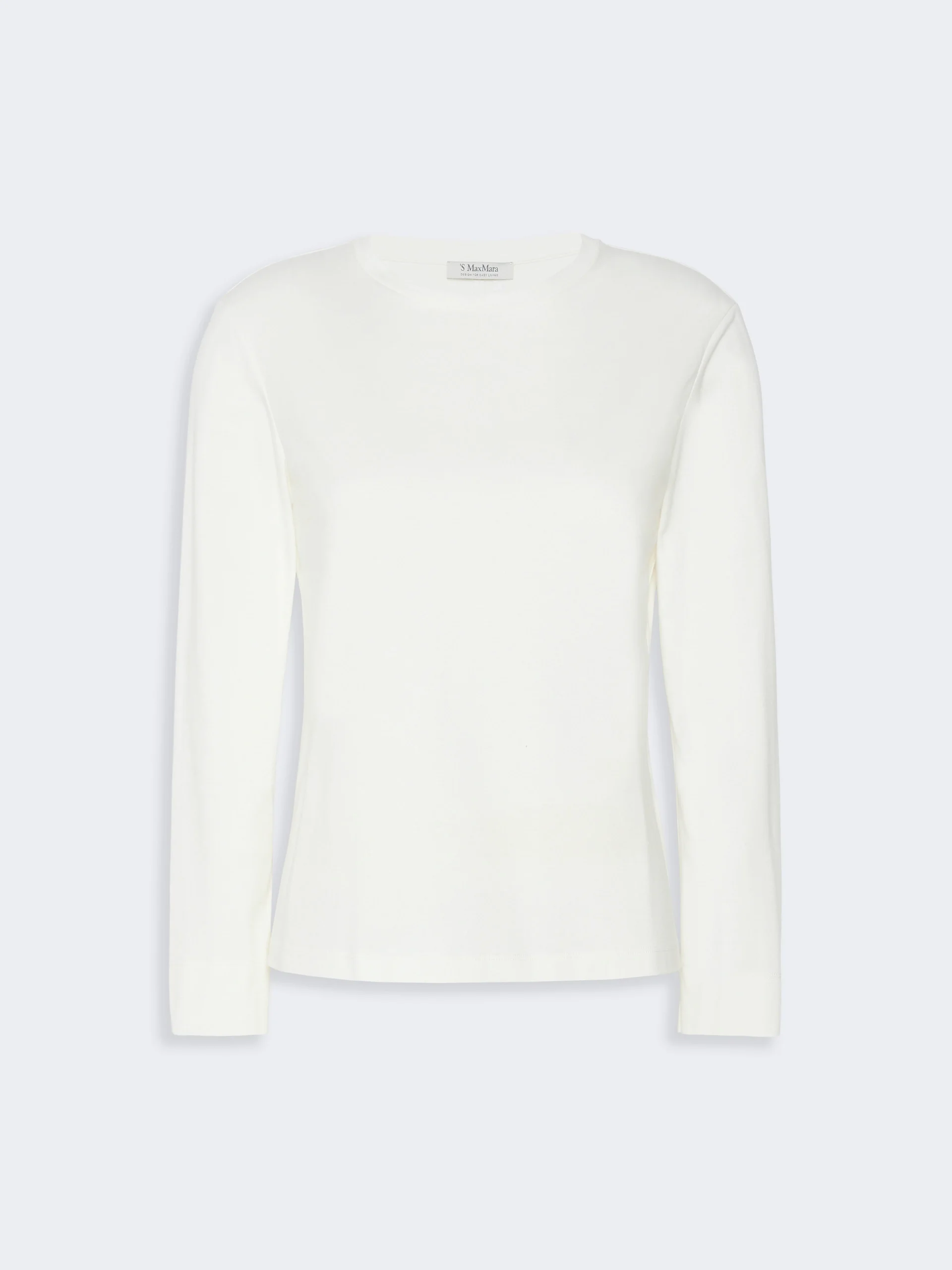 FUMETTO Long-sleeved cotton and modal T-shirt - WHITE - 1