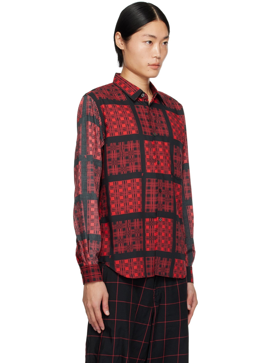 Black & Red Printed Shirt - 2