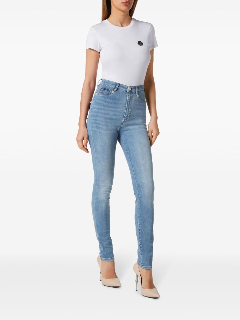 high-rise skinny jeans - 2