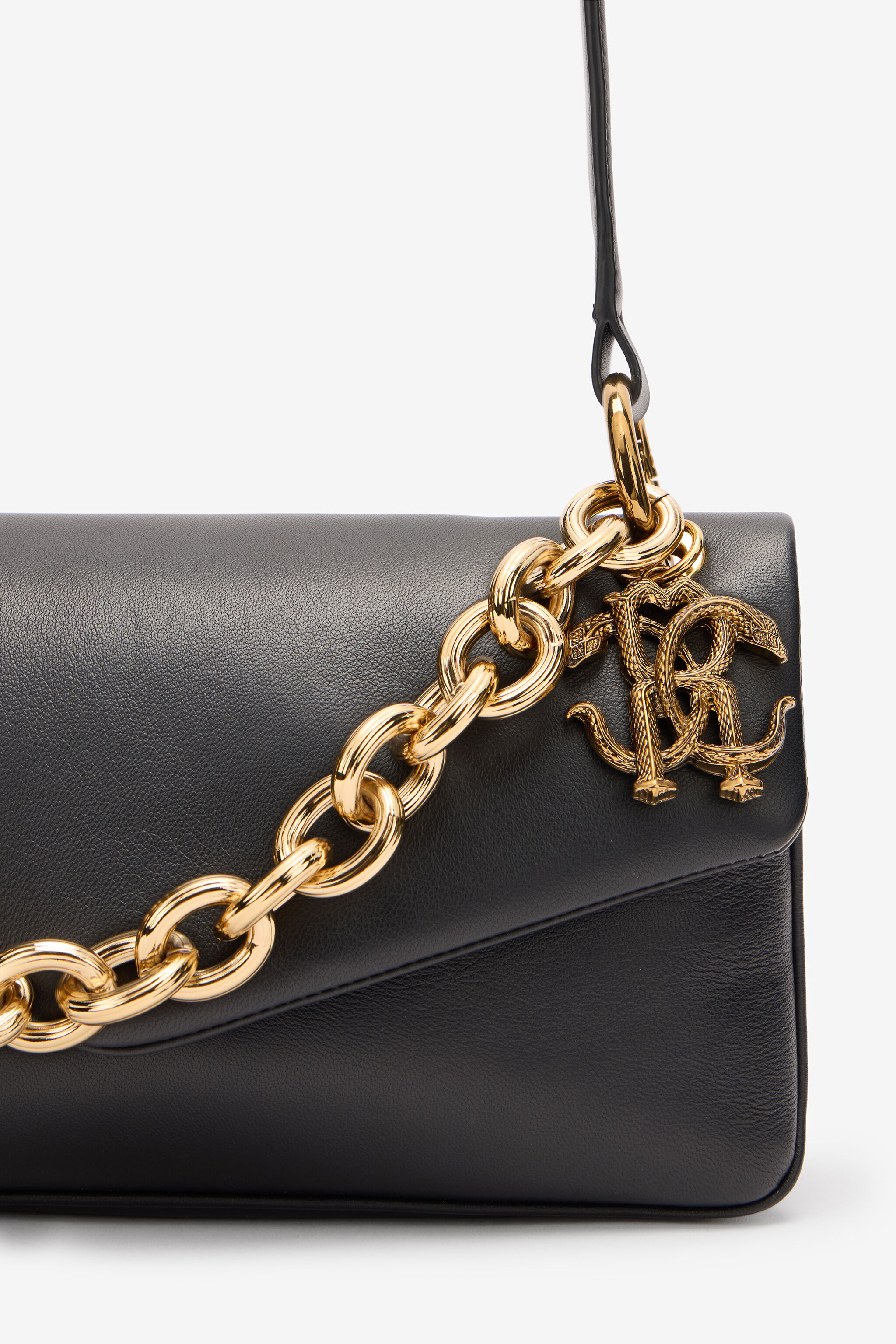 Shoulder Bag With Chain And Charm - 4