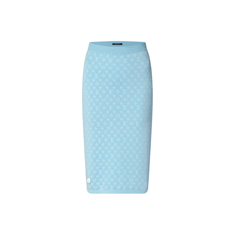 Monogram Jacquard Knit Skirt 1