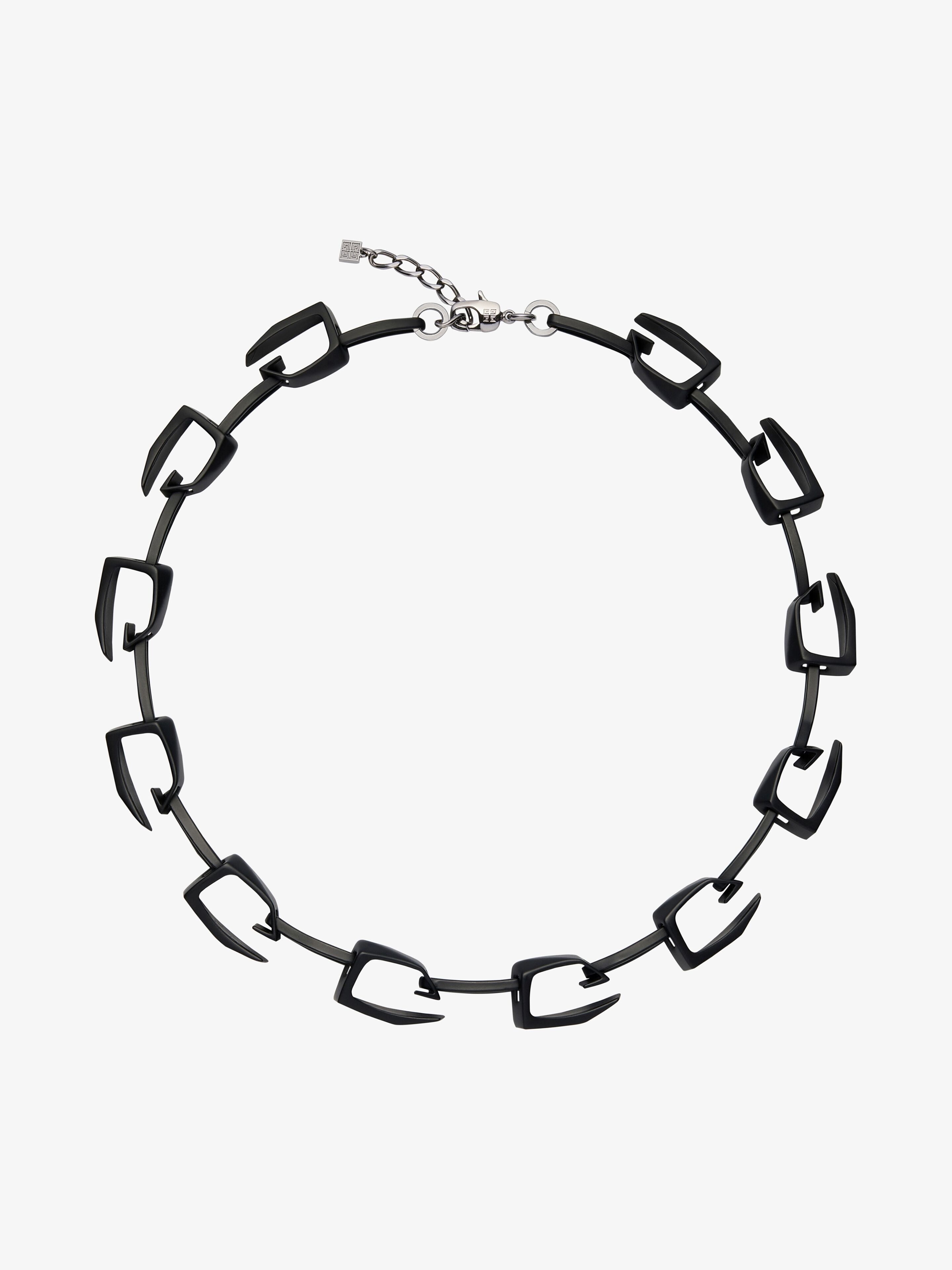 MEDIUM GIV CUT NECKLACE IN METAL AND ENAMEL 4