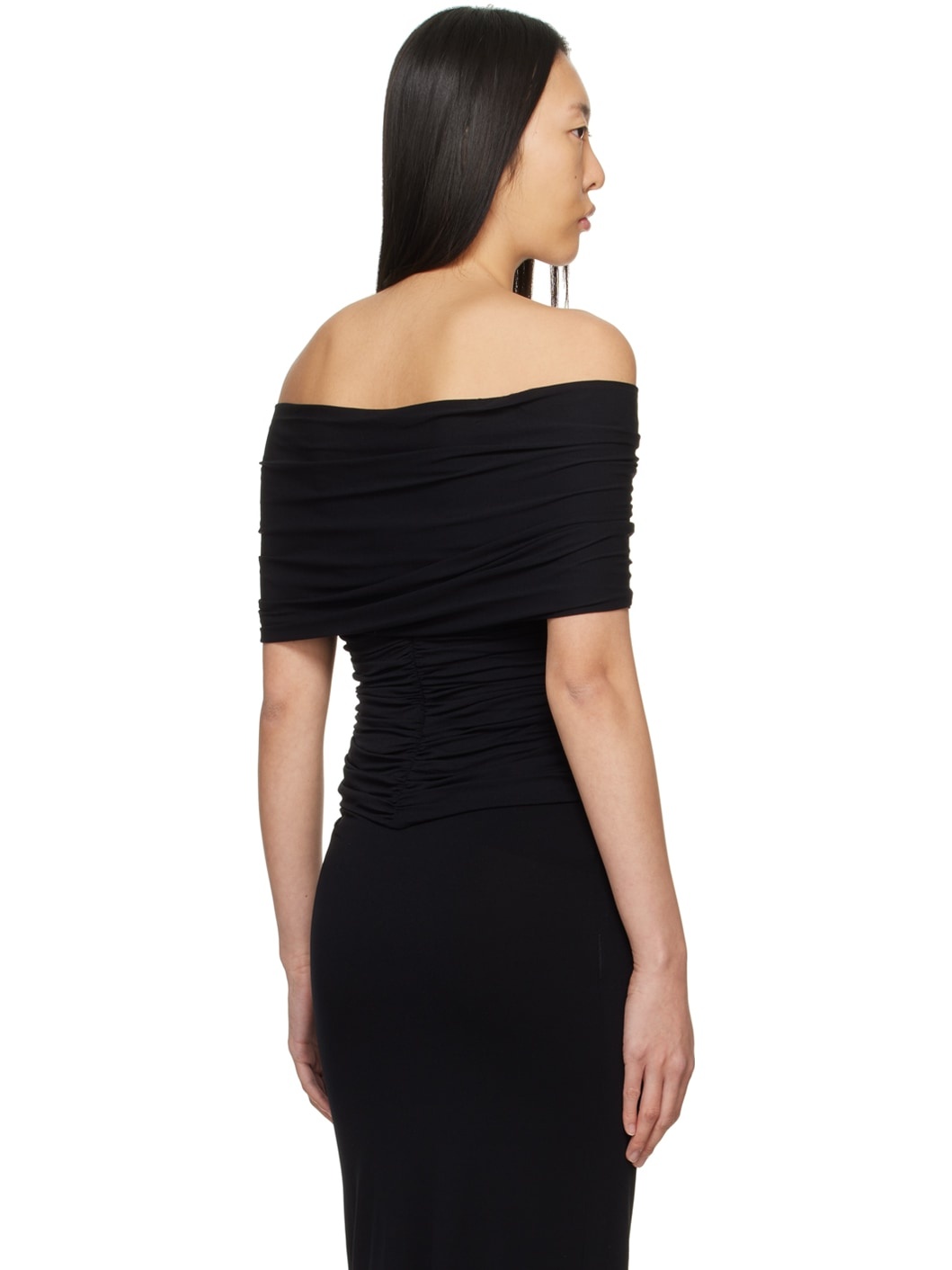 Black Ruched Top - 3