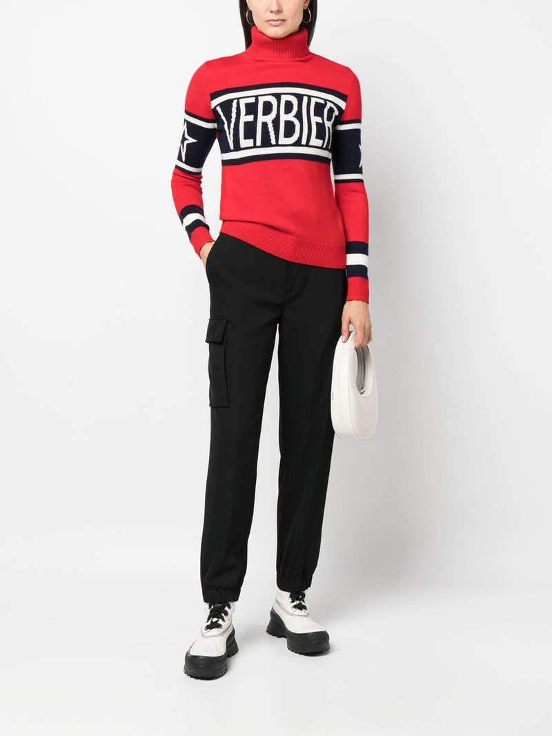 PERFECT MOMENT intarsia-knit roll-neck jumper outlook