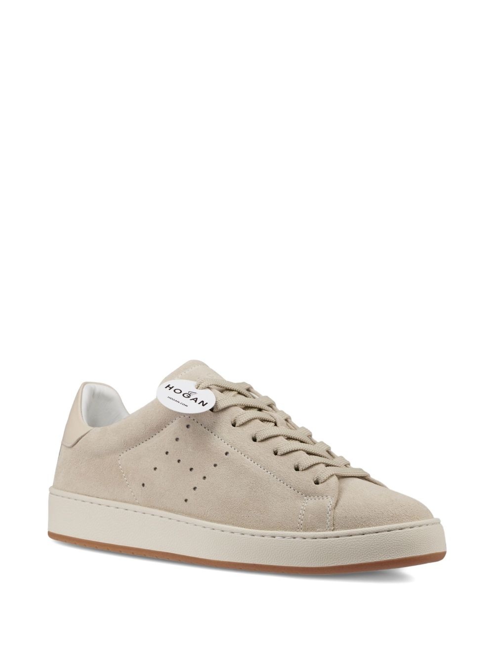 suede lace-up sneakers - 2