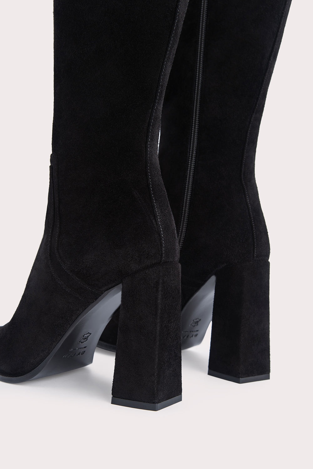 Tia Black Suede Leather - 5