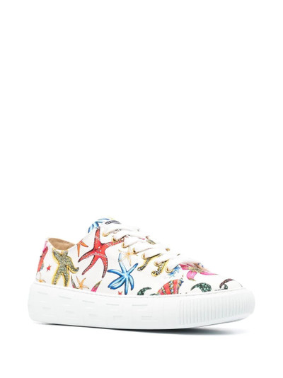 VERSACE starfish-print sneakers outlook