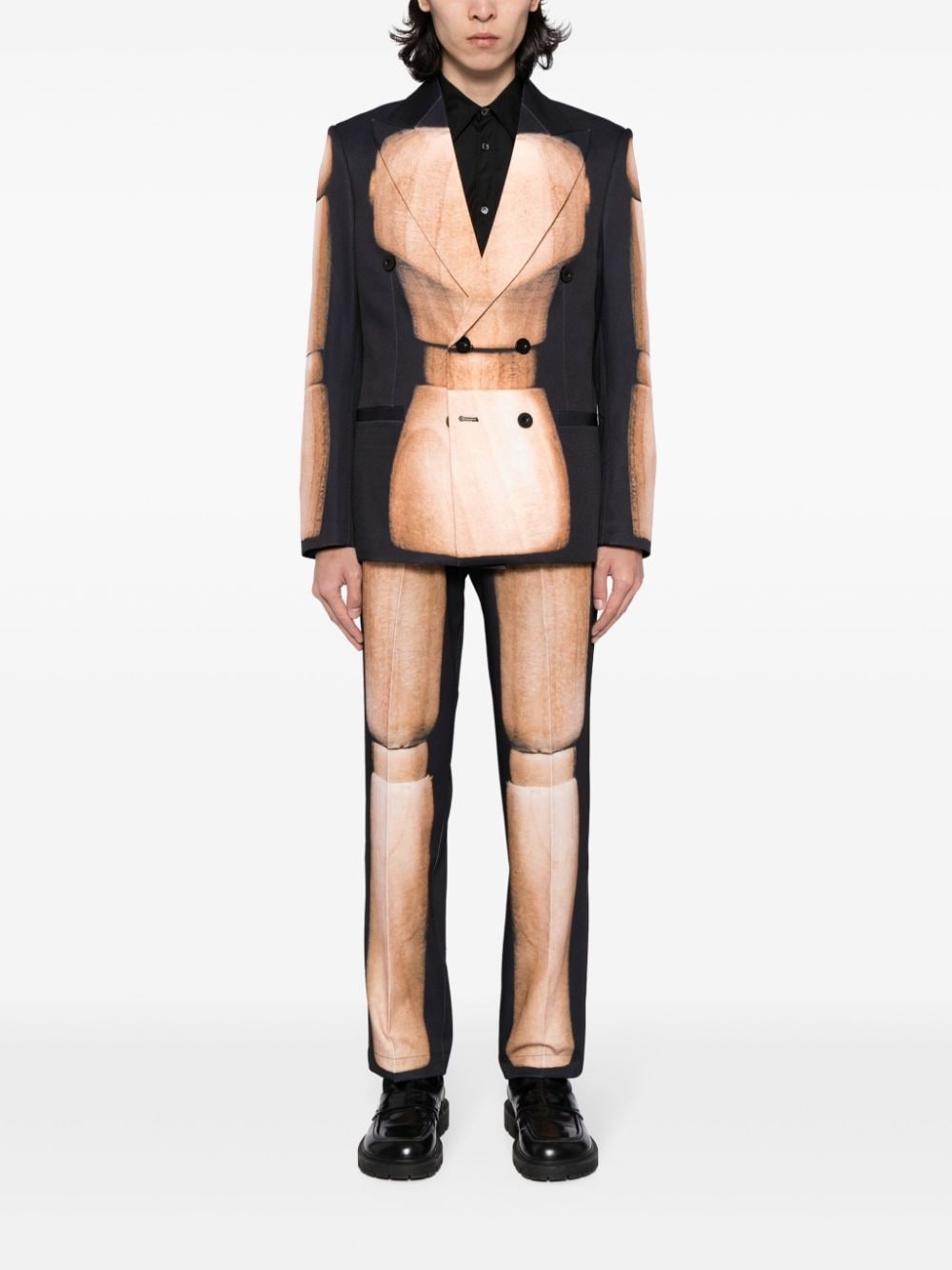 Mannequin graphic-print blazer - 2