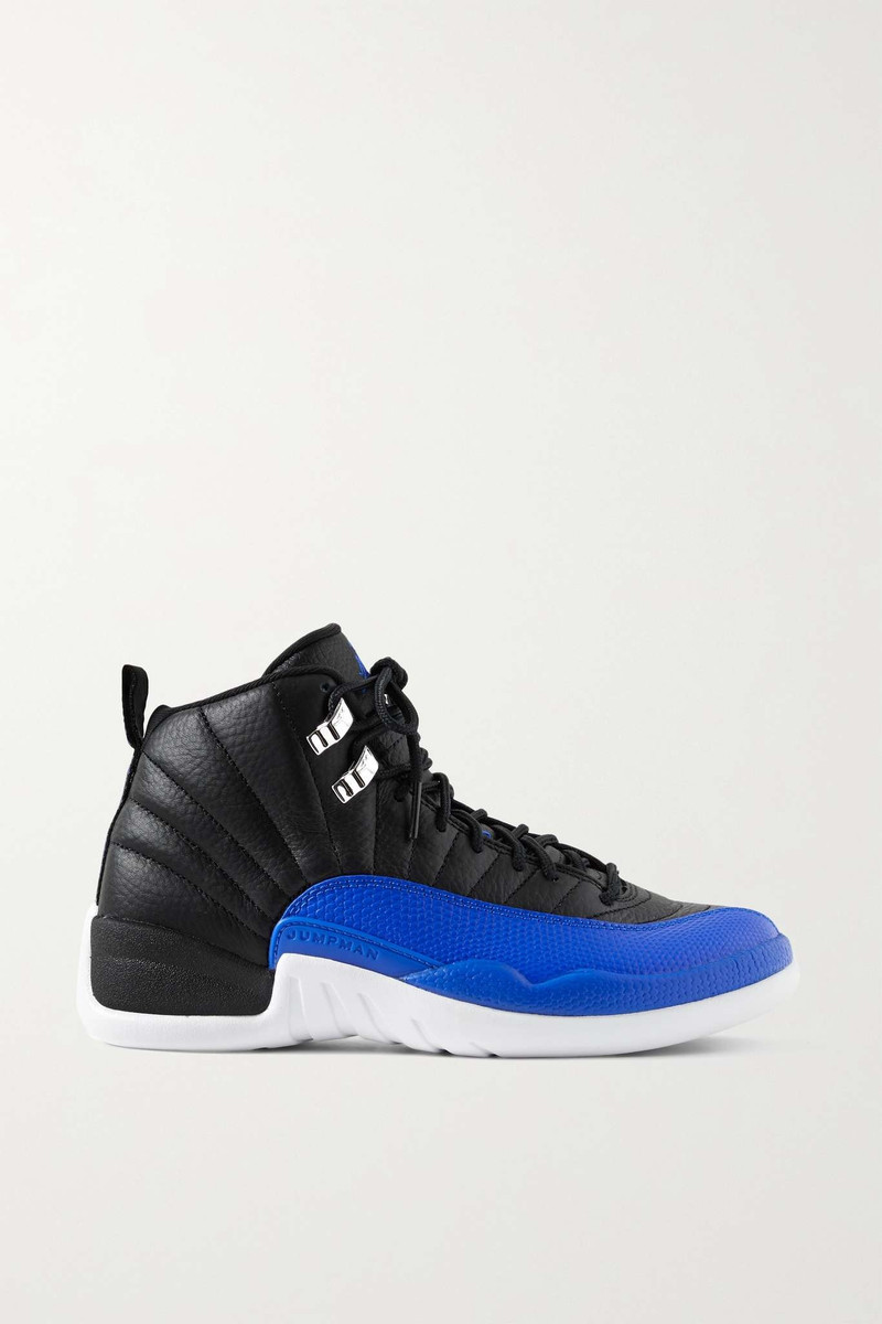 Air Jordan 12 Retro textured-leather high-top sneakers - 1