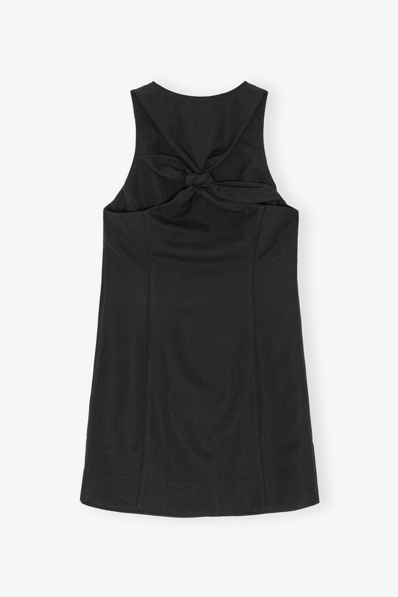 BLACK LIGHT TWILL SUITING MINI DRESS - 6