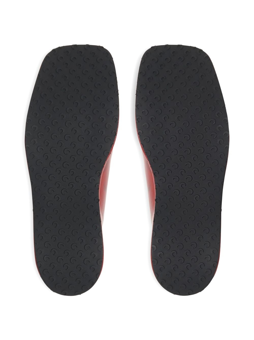 Moon-airbrushed platform mules - 5