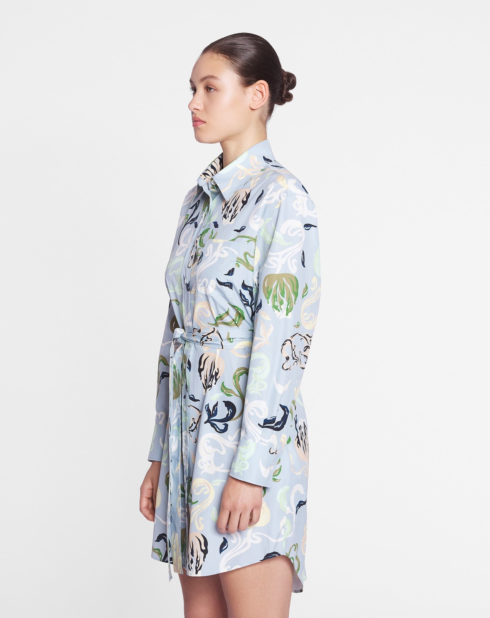 PRINTED SHIRT DRESS - 3