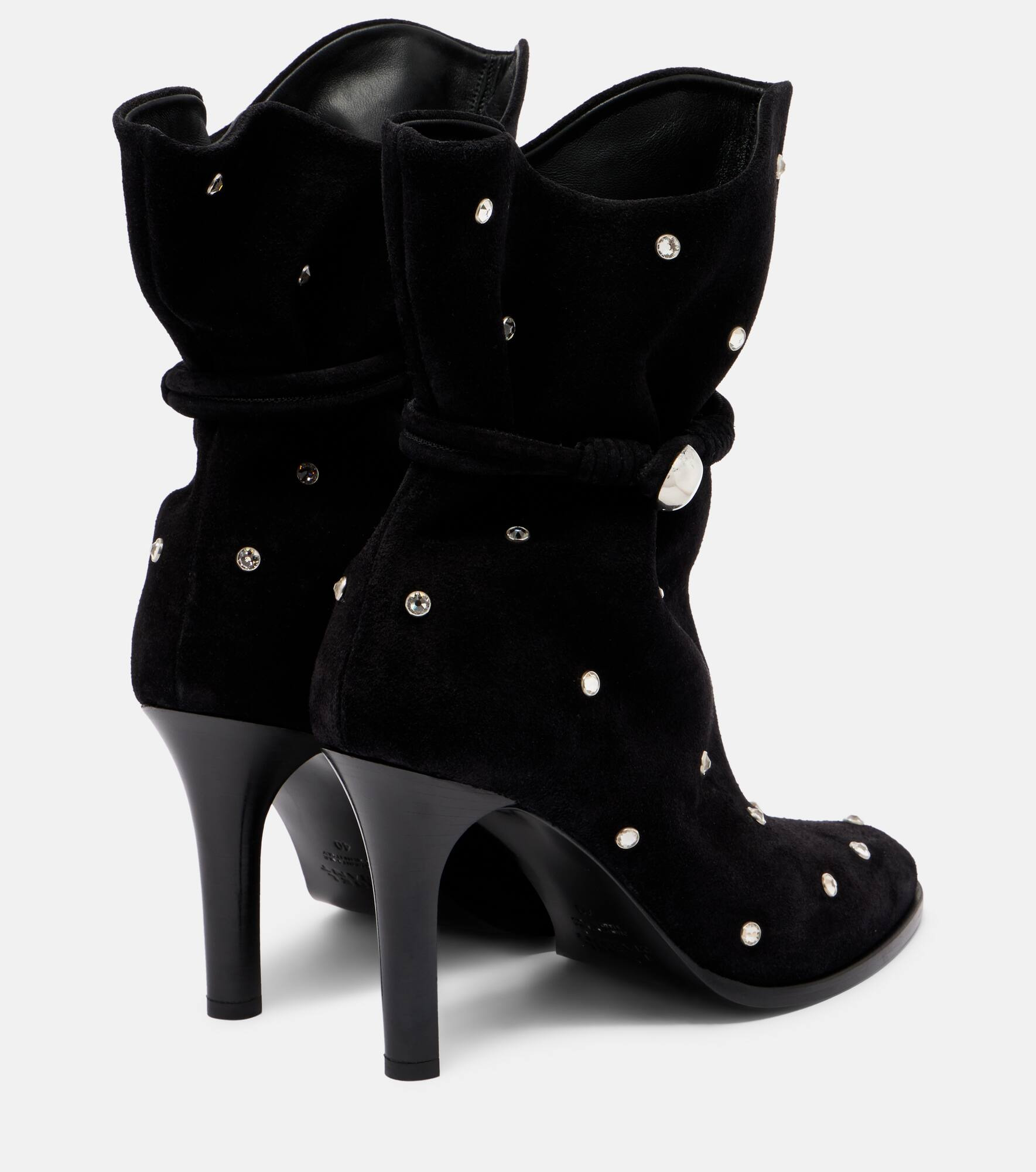 Lolya 90 embellished suede ankle boots - 2