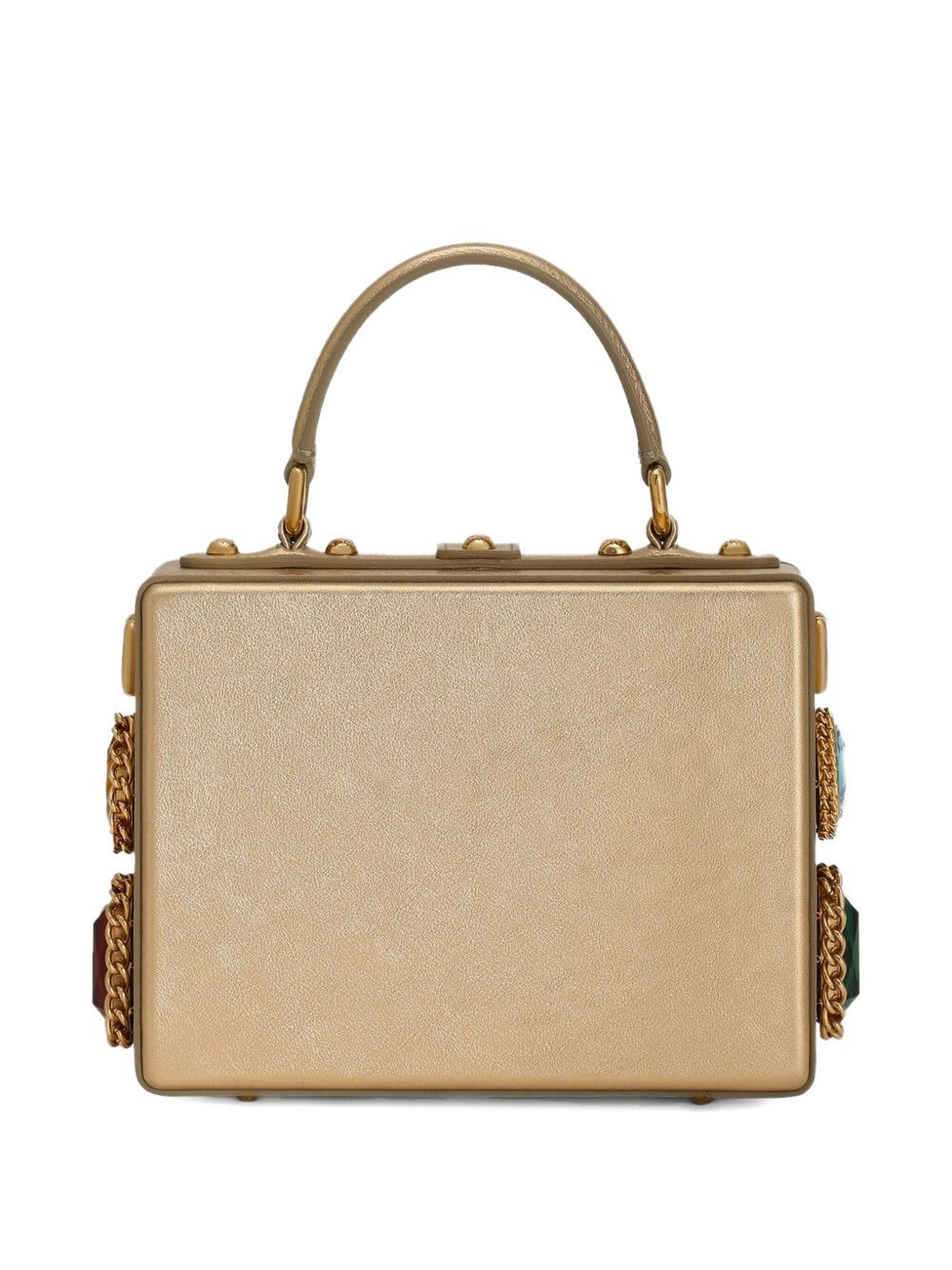 jewel-embellished box tote bag - 3