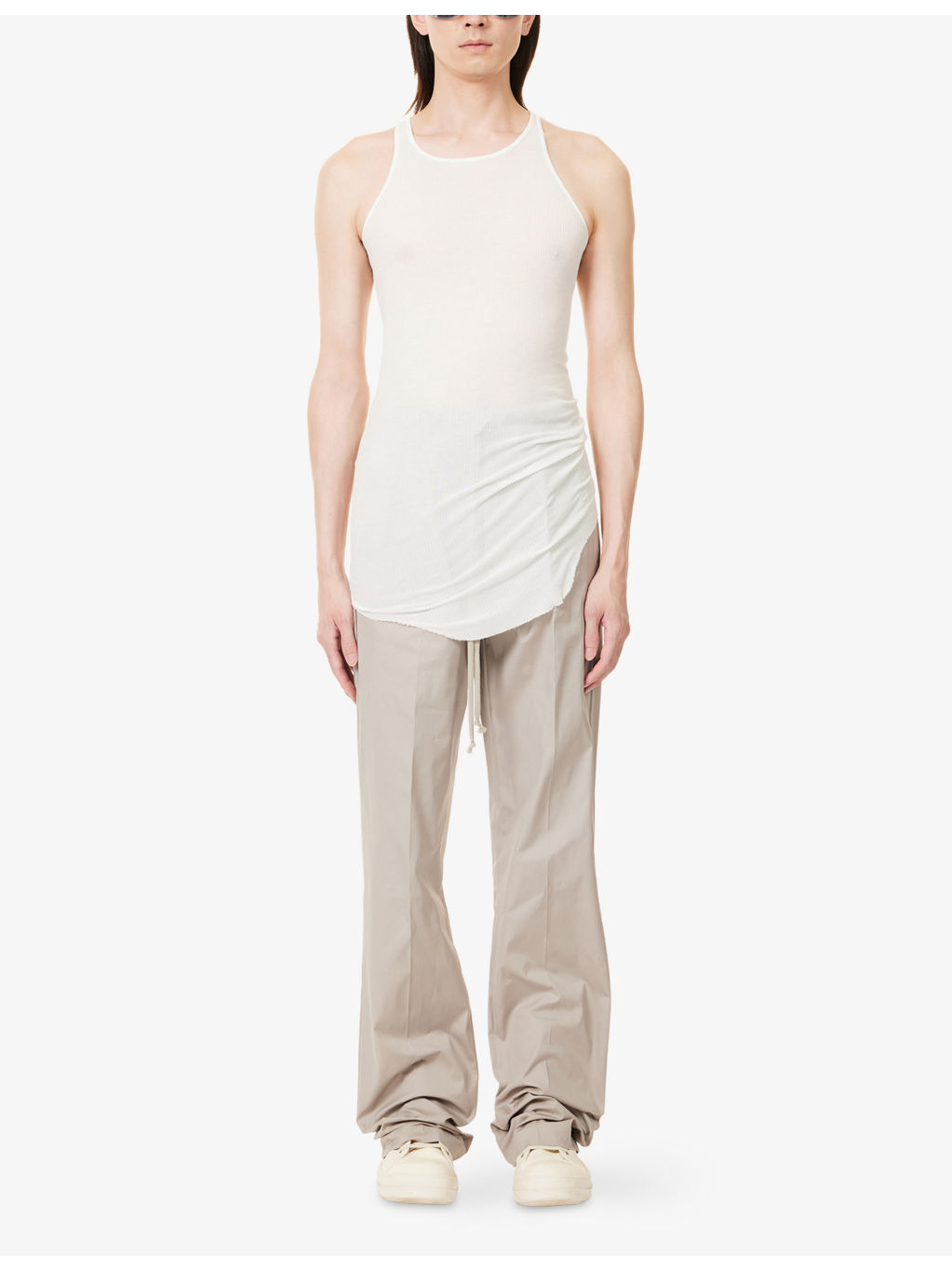 Dietrich Drawstring Straight-Leg Cotton Trousers - 2