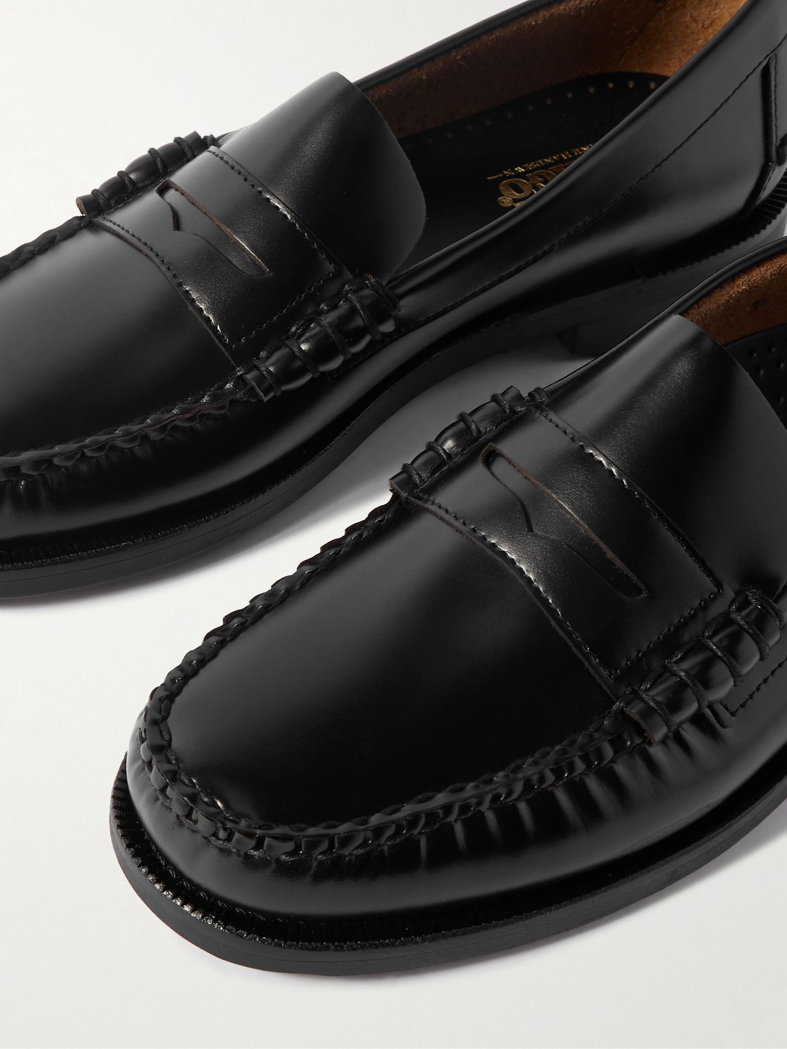Classic Dan Leather Penny Loafers Black - 5