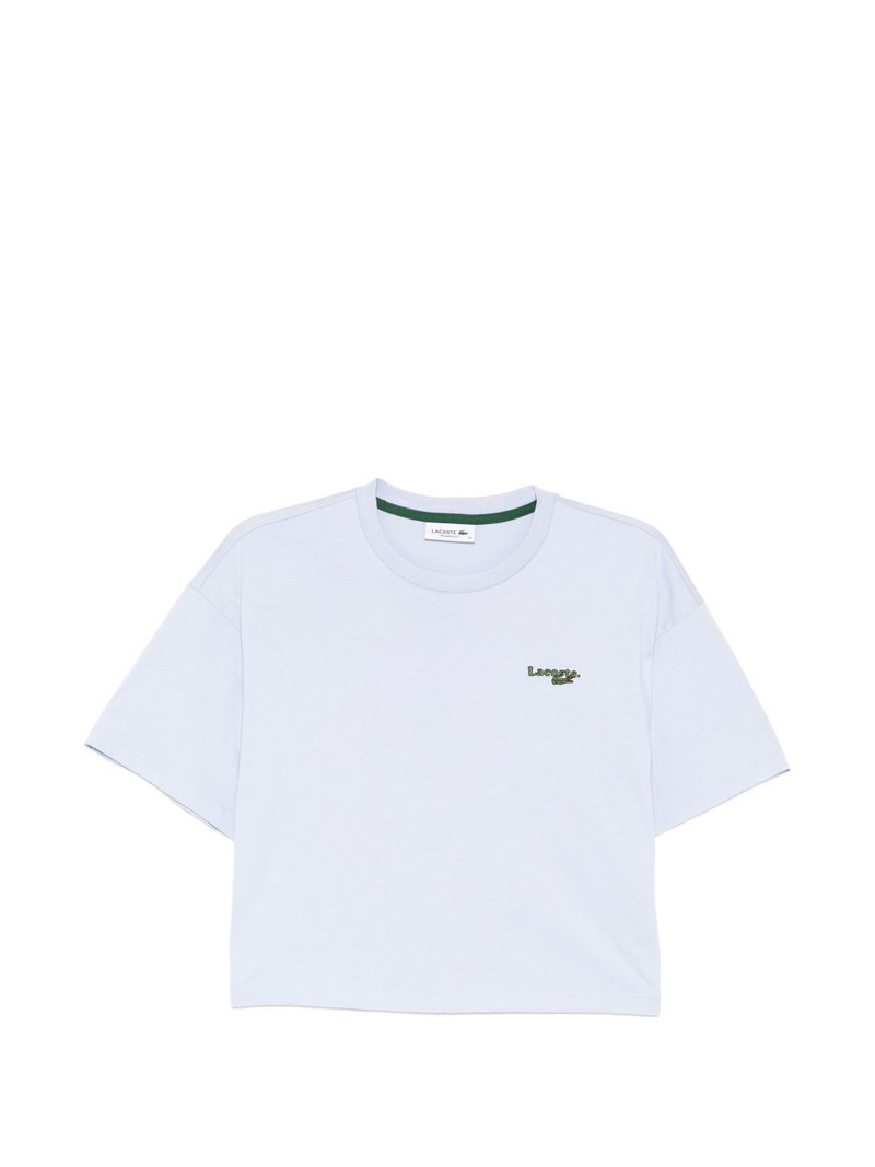 logo-embroidered T-shirt 1