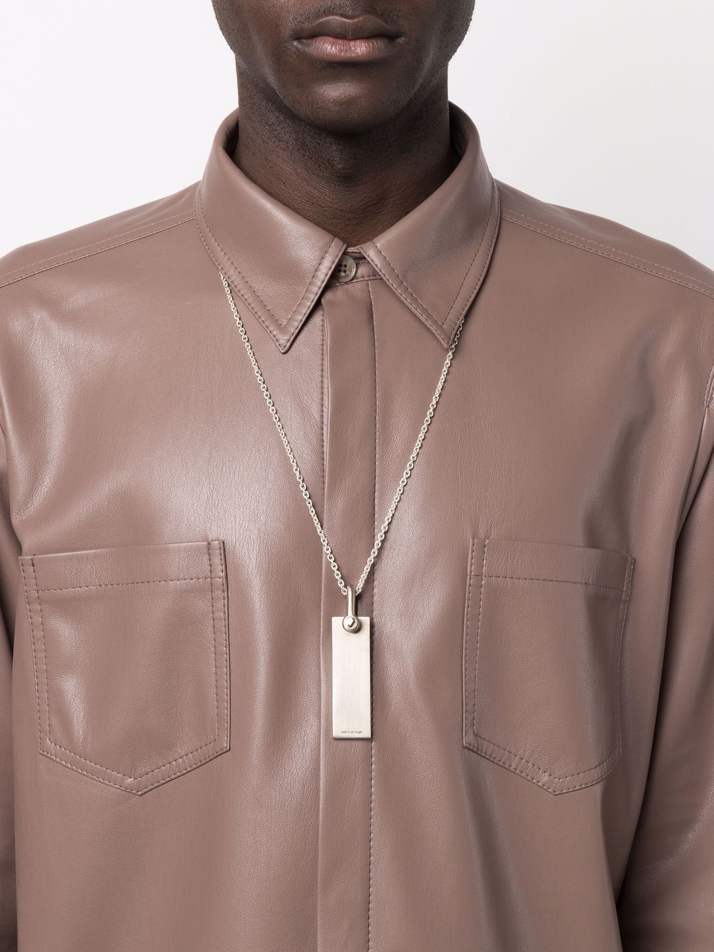tag-pendant necklace - 2
