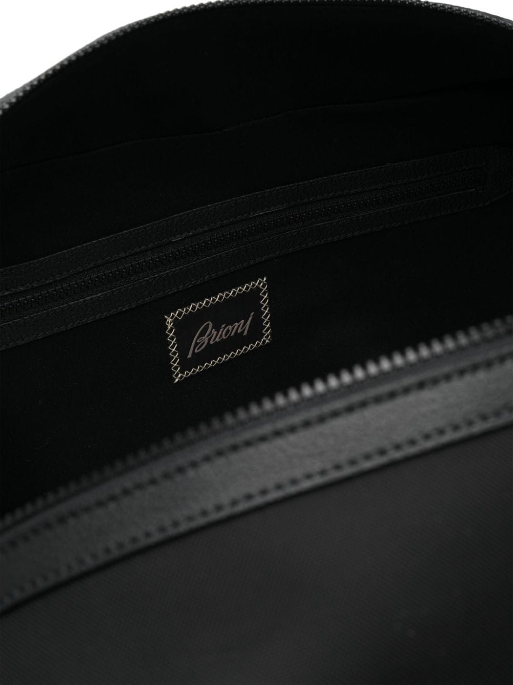 logo-patch leather-trim duffle bag - 4