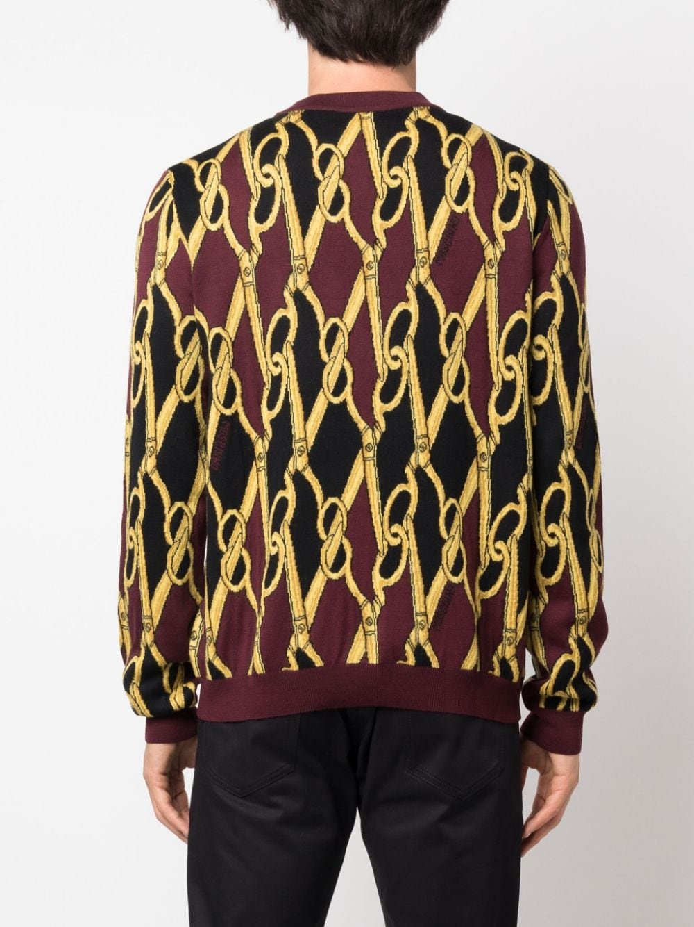 abstract-print virgin-wool jumper - 4
