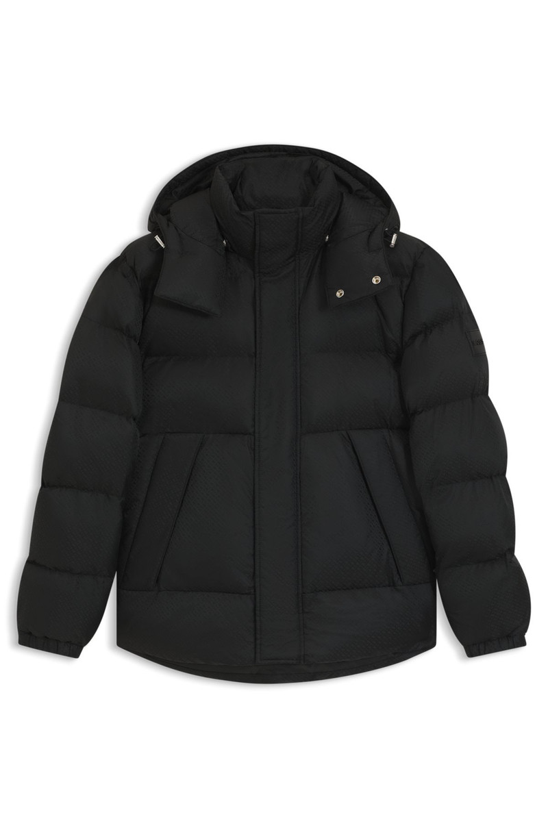 WATER-REPELLENT JACKET WITH MONOGRAM JACQUARD 1