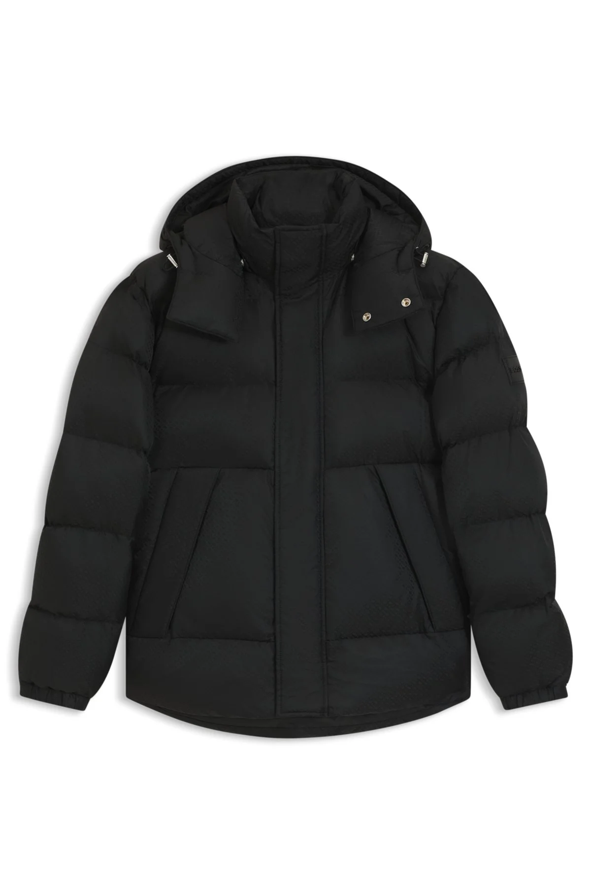 WATER-REPELLENT JACKET WITH MONOGRAM JACQUARD - 1