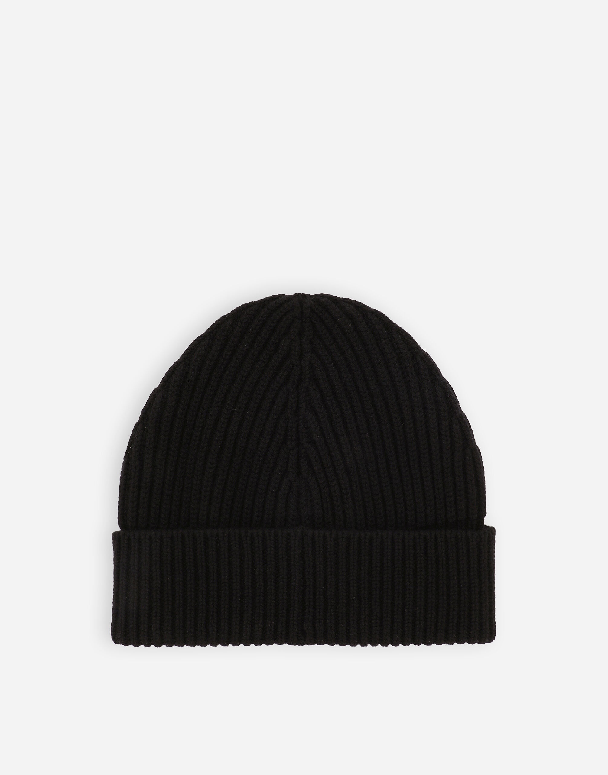 Knit cashmere and wool hat with DGVIB3 patch - 2