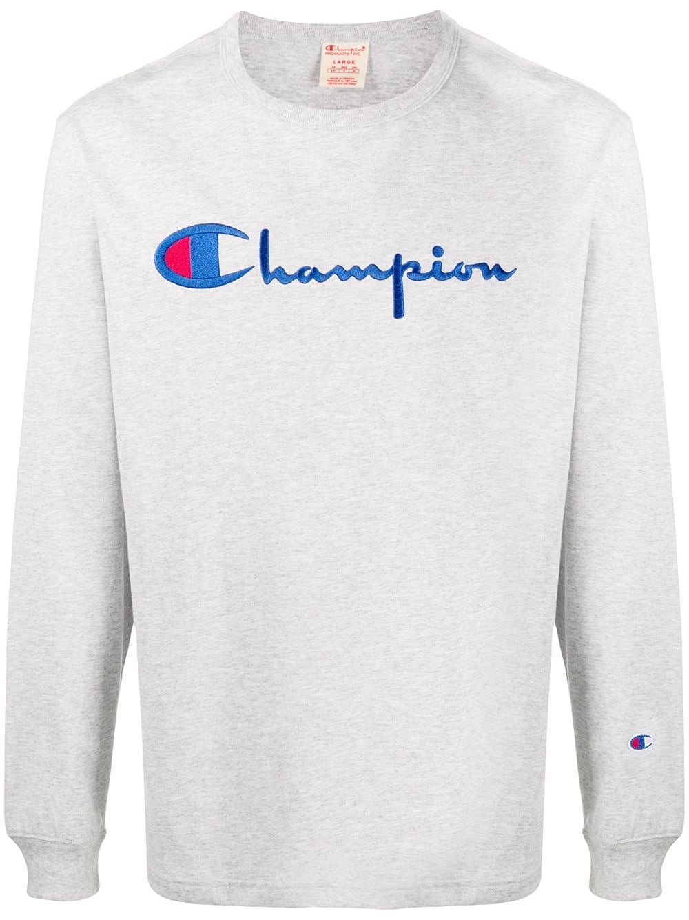 embroidered logo sweatshirt - 1