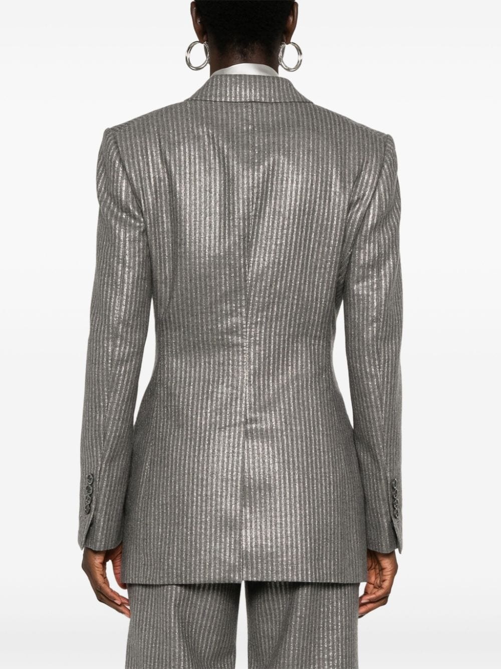 striped blazer - 4