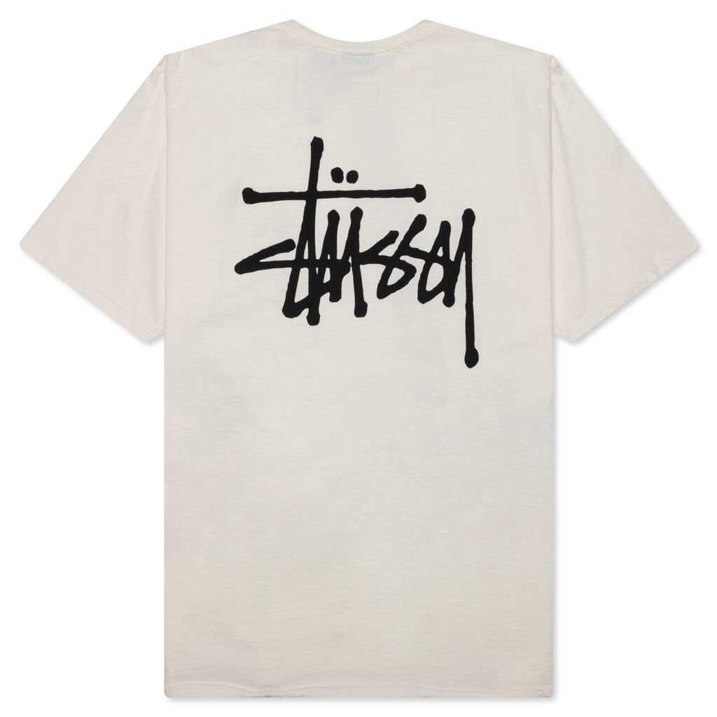 BASIC STUSSY PIG. DYED TEE - NATURAL - 2