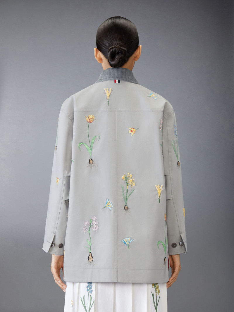 Thom Browne MACKINTOSH FLORAL GARDENING COAT outlook